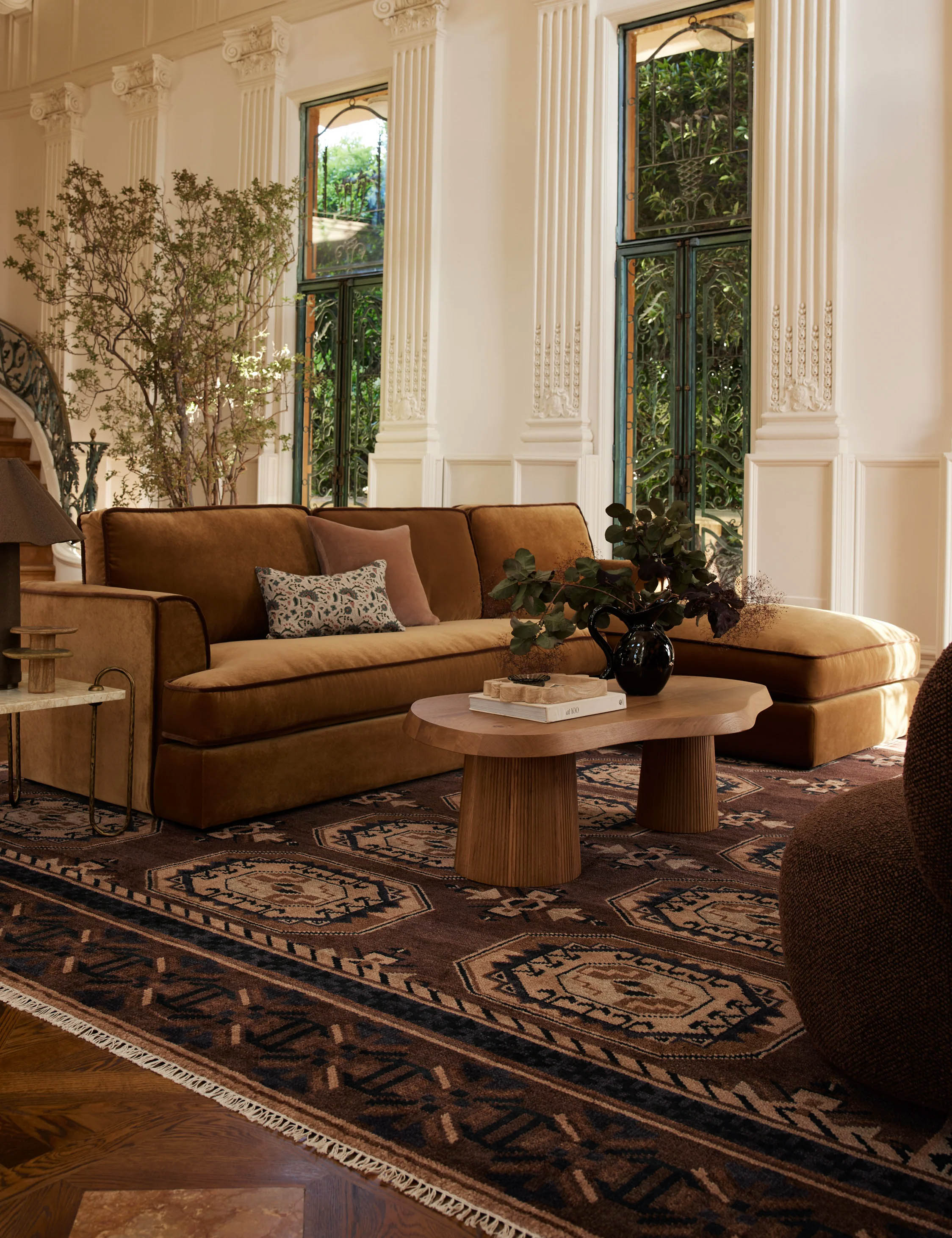 Lulu and Georgia Caprice Hand-Knotted Wool-Blend Rug - view 2