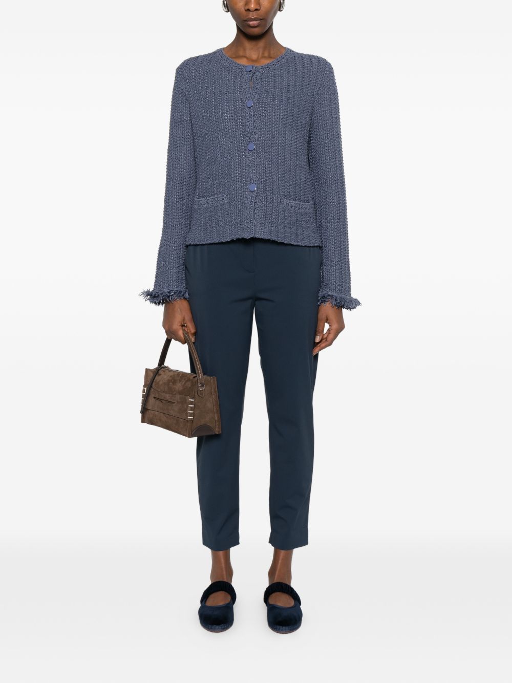 Emporio Armani Cotton blend blazer jacket - view 5