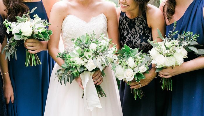 fiftyflowers.com Chic Green and White Wedding Flowers - view 3