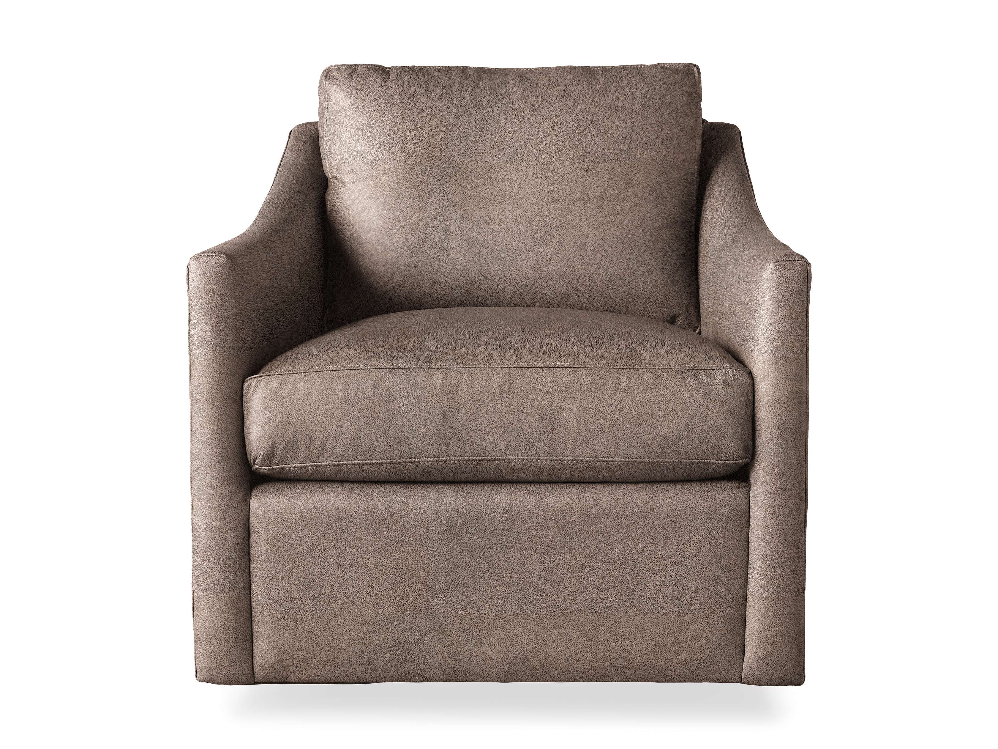 Arhaus Branson Leather Swivel Chair