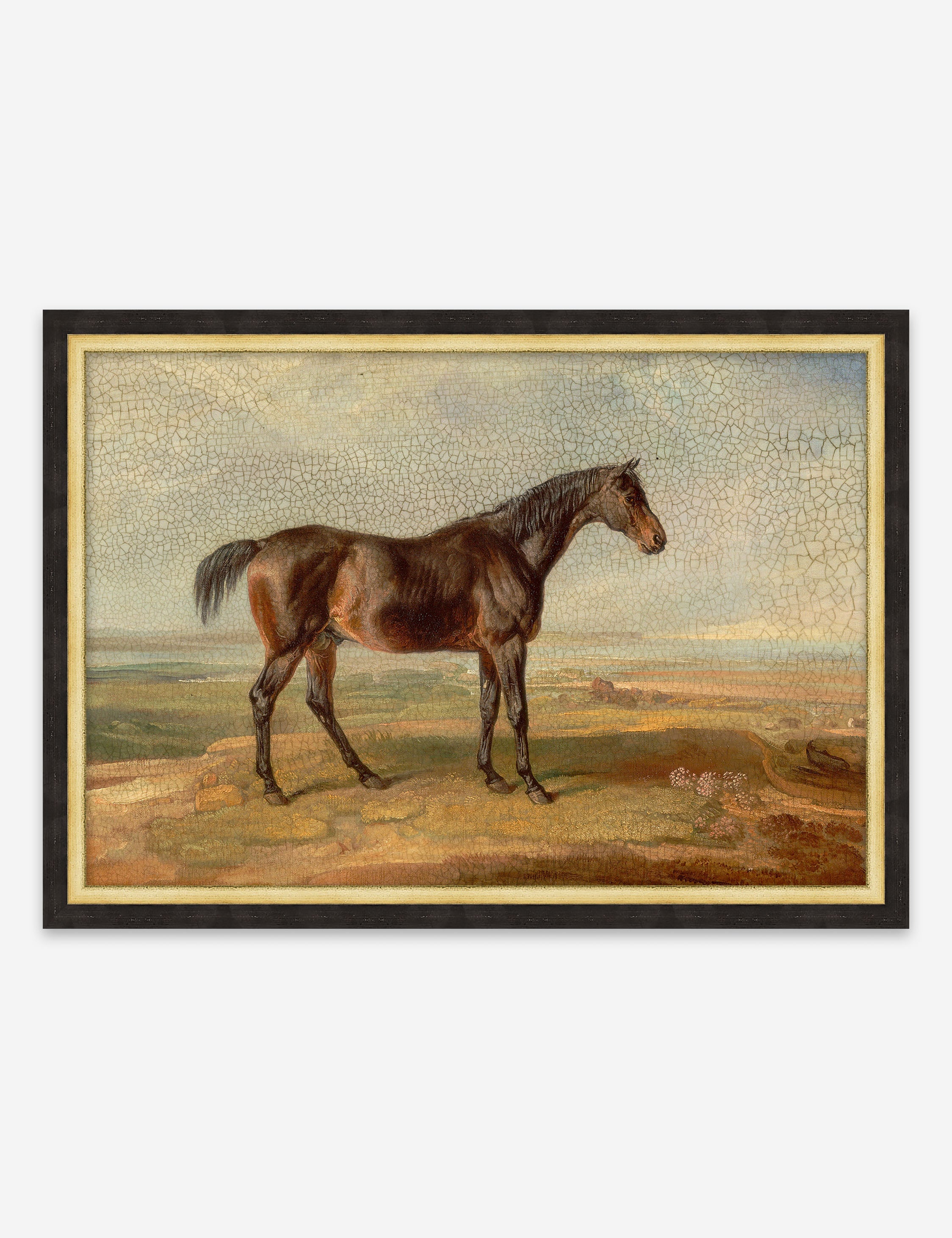 Lulu and Georgia Antiqued Horse I Wall Art - view 2