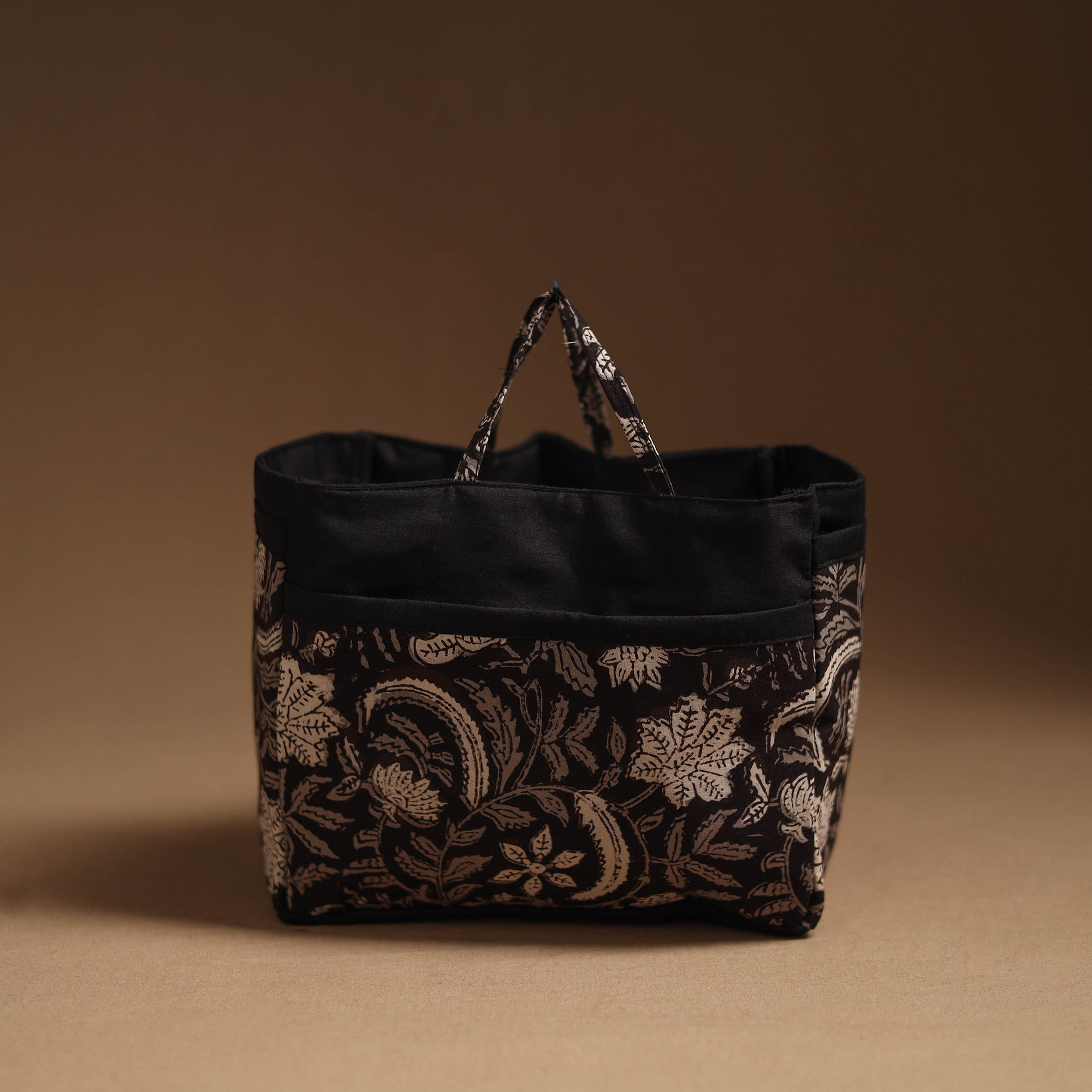 NOORI BAZAR Brown - Handcrafted Cotton Cosmetic/Toiletry Bag 09