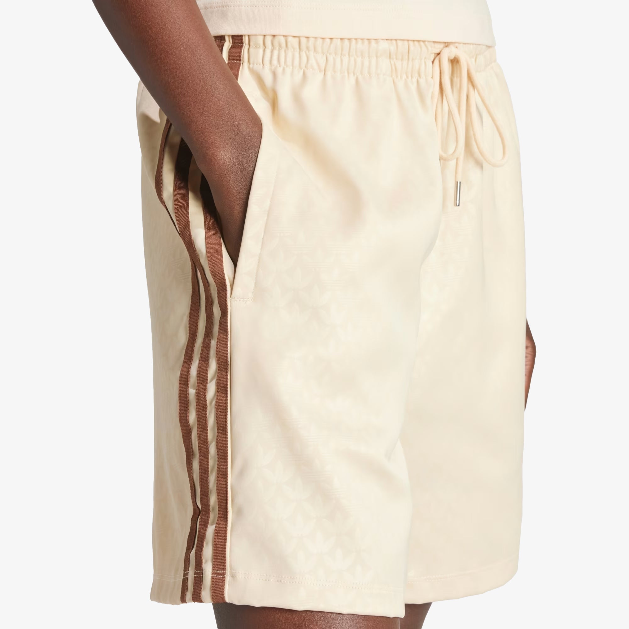 Adidas Originals | FASHION MONOGRAM SATIN SHORTS { CRYSTAL SAND - view 4
