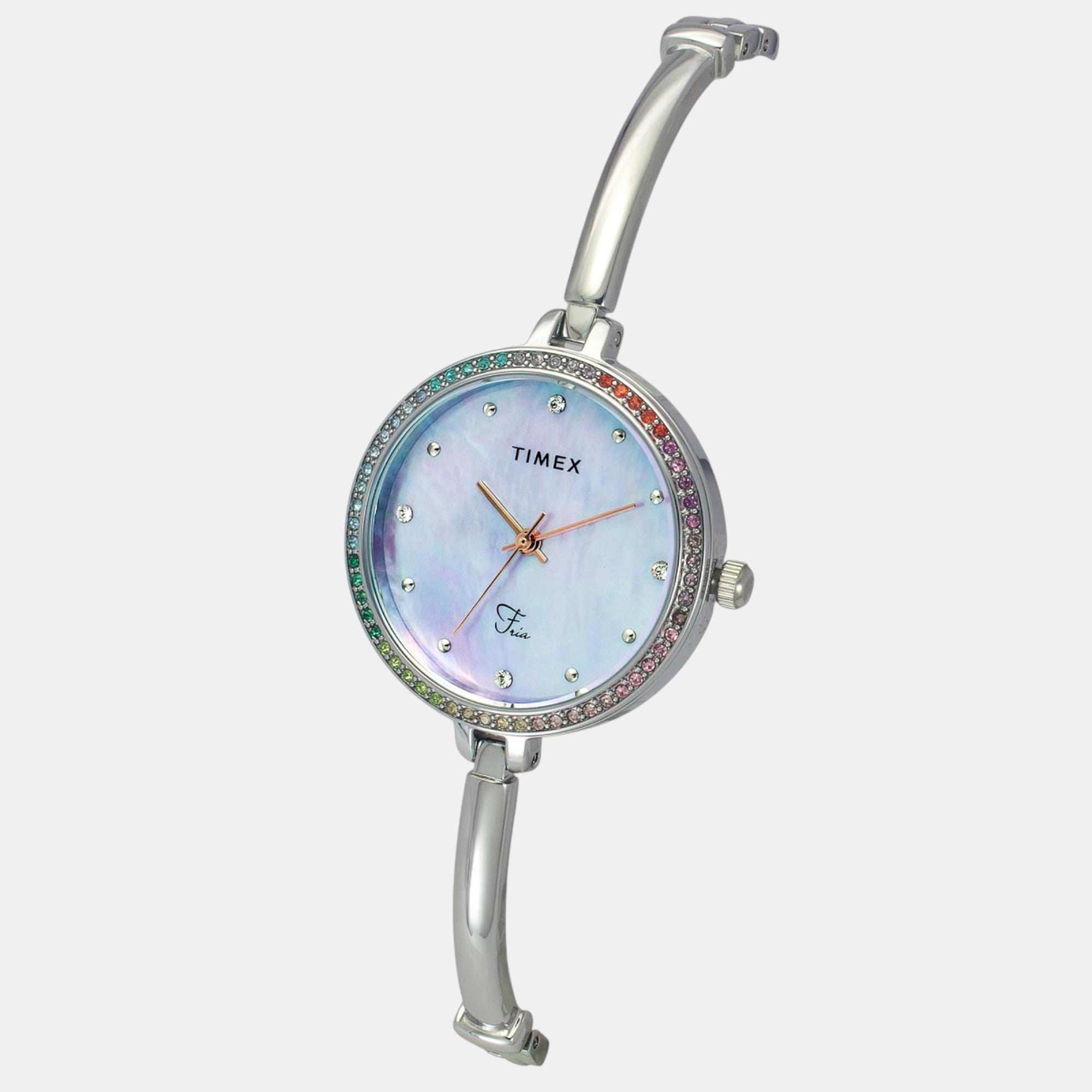 Timex Fria Women Quartz Mother Of Pearl Dial Analog Brass Watch TWEL18404 - view 2