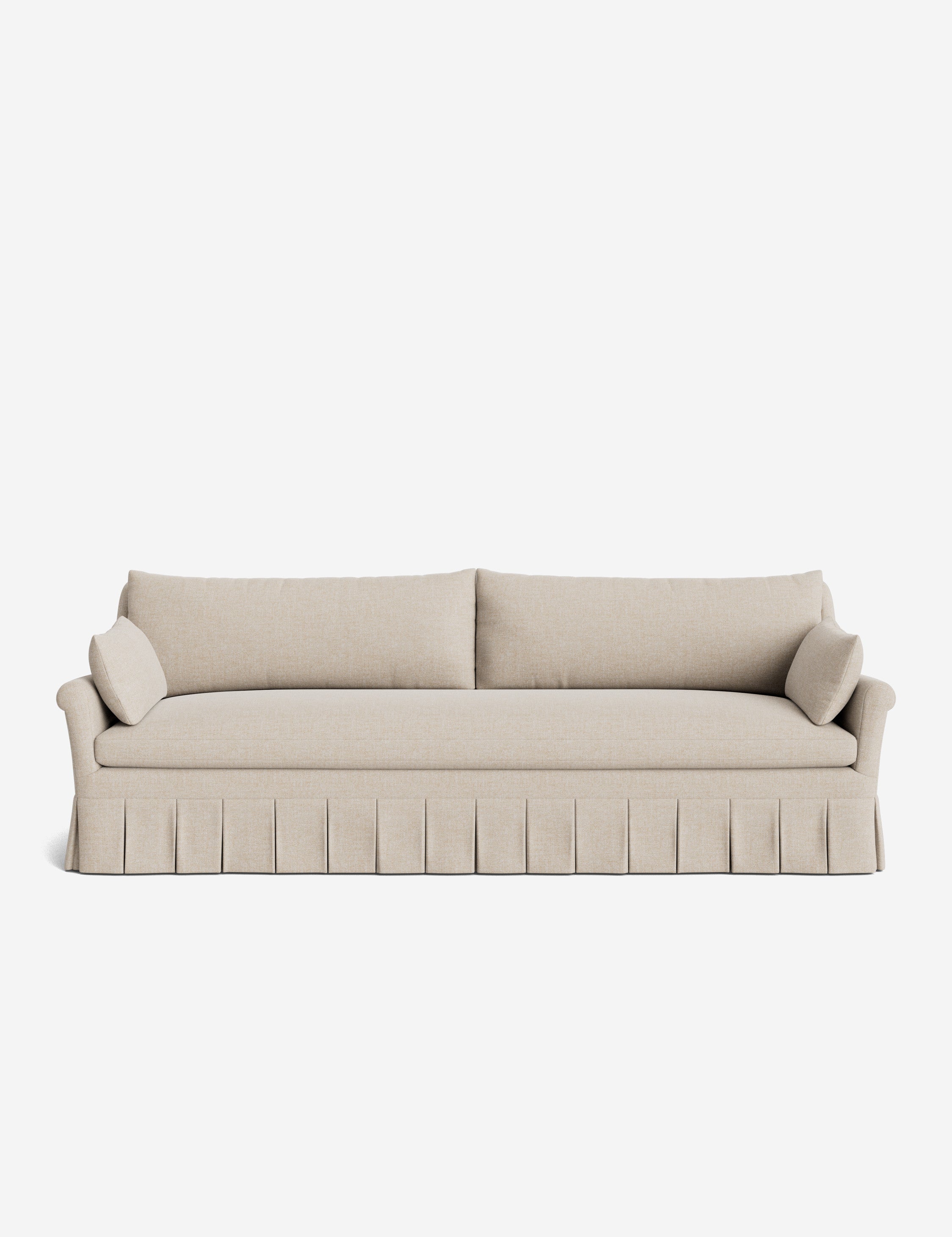 Lulu and Georgia Portola Rolled Arm Pleated Sofa - view 63