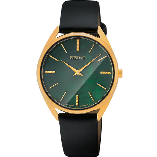 Seiko Dress Green Mother-Of-Pearl Dial Women 32mm