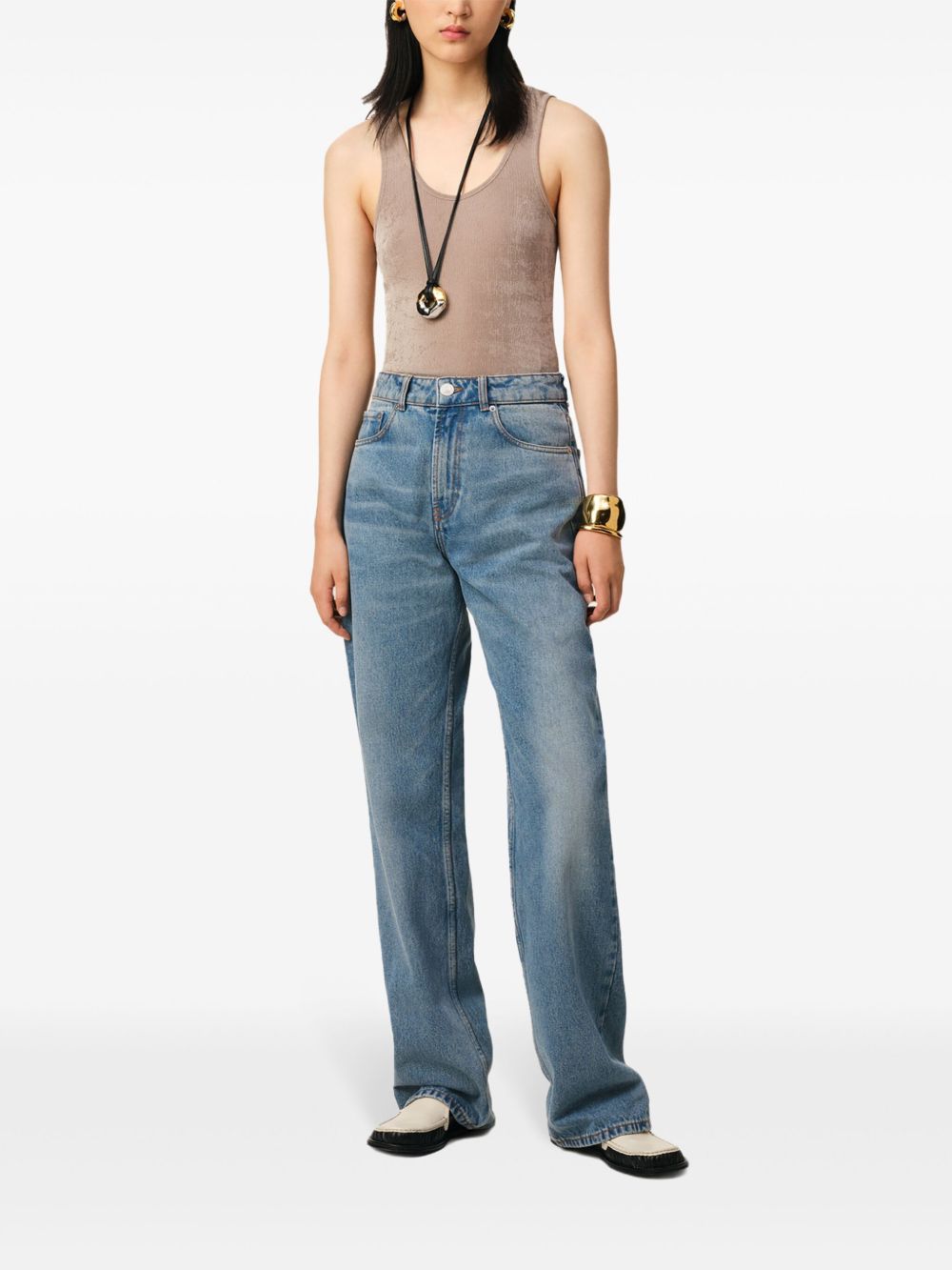 Ami Paris Large fit denim jeans – Cotton 100% - view 4