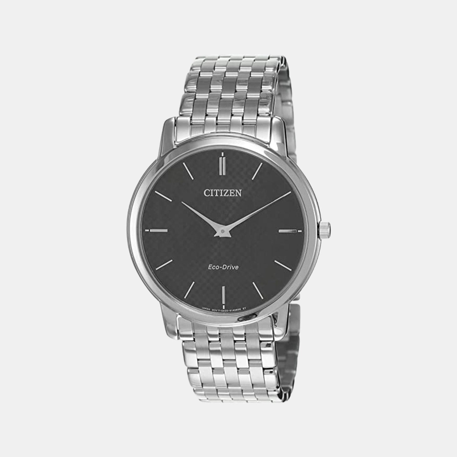 Citizen Eco-Drive Men Eco-Drive Black Dial Analog Stainless Steel Watch AR1130-81H