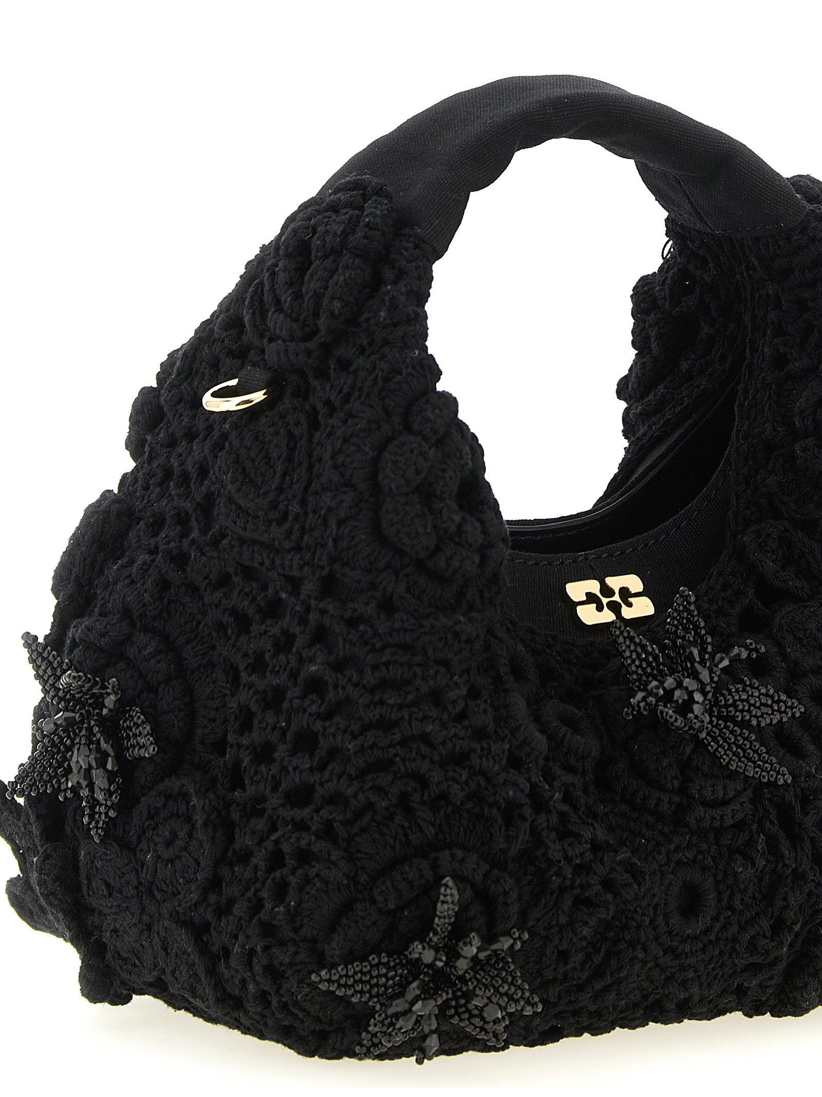 Ganni Mini Hobo Crochet Handbag – 100% organic cotton - view 3