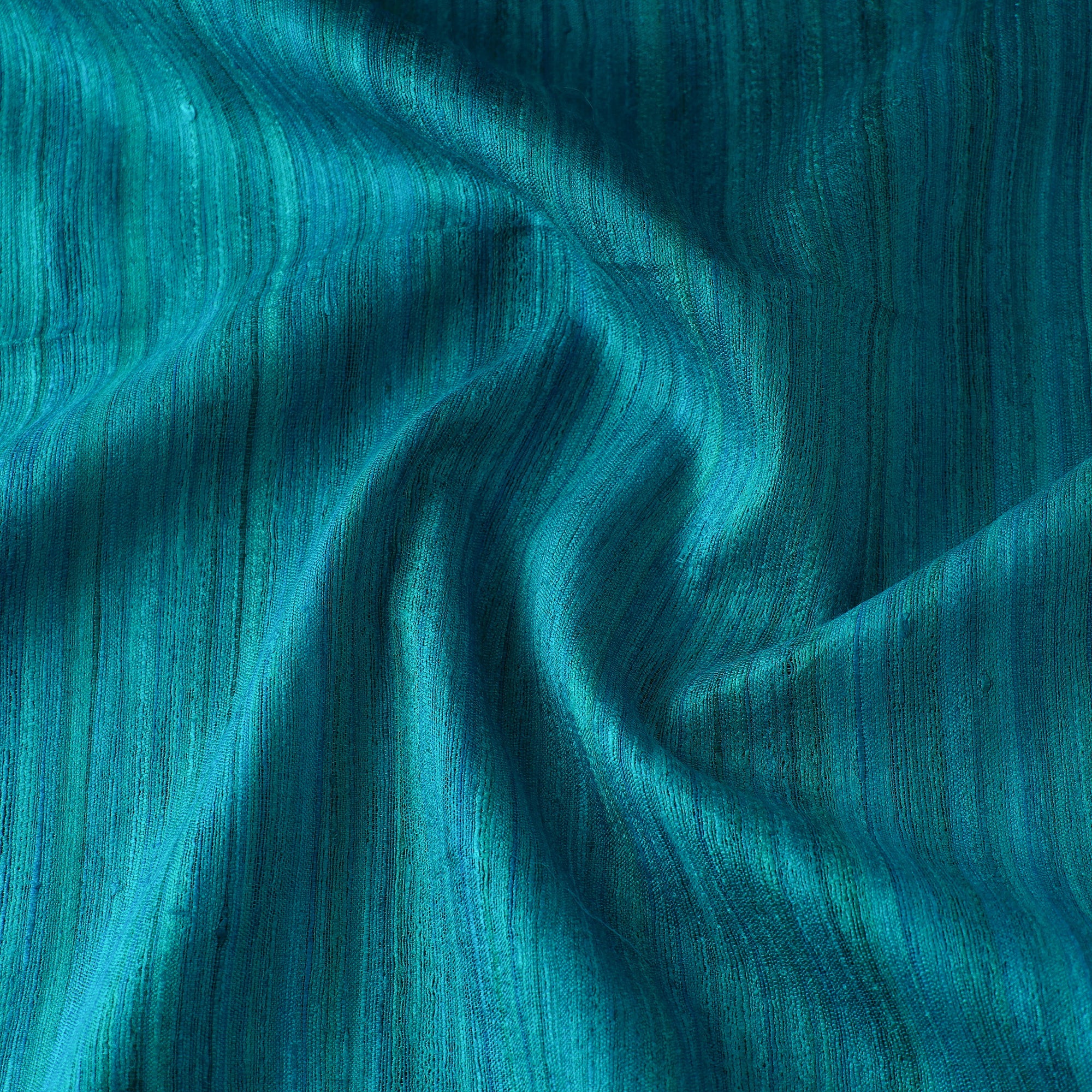 ITOKRI CRAFTS INITIATIVE Blue - Authentic Handwoven Tussar Silk Bhagalpuri Fabric 15 - view 4