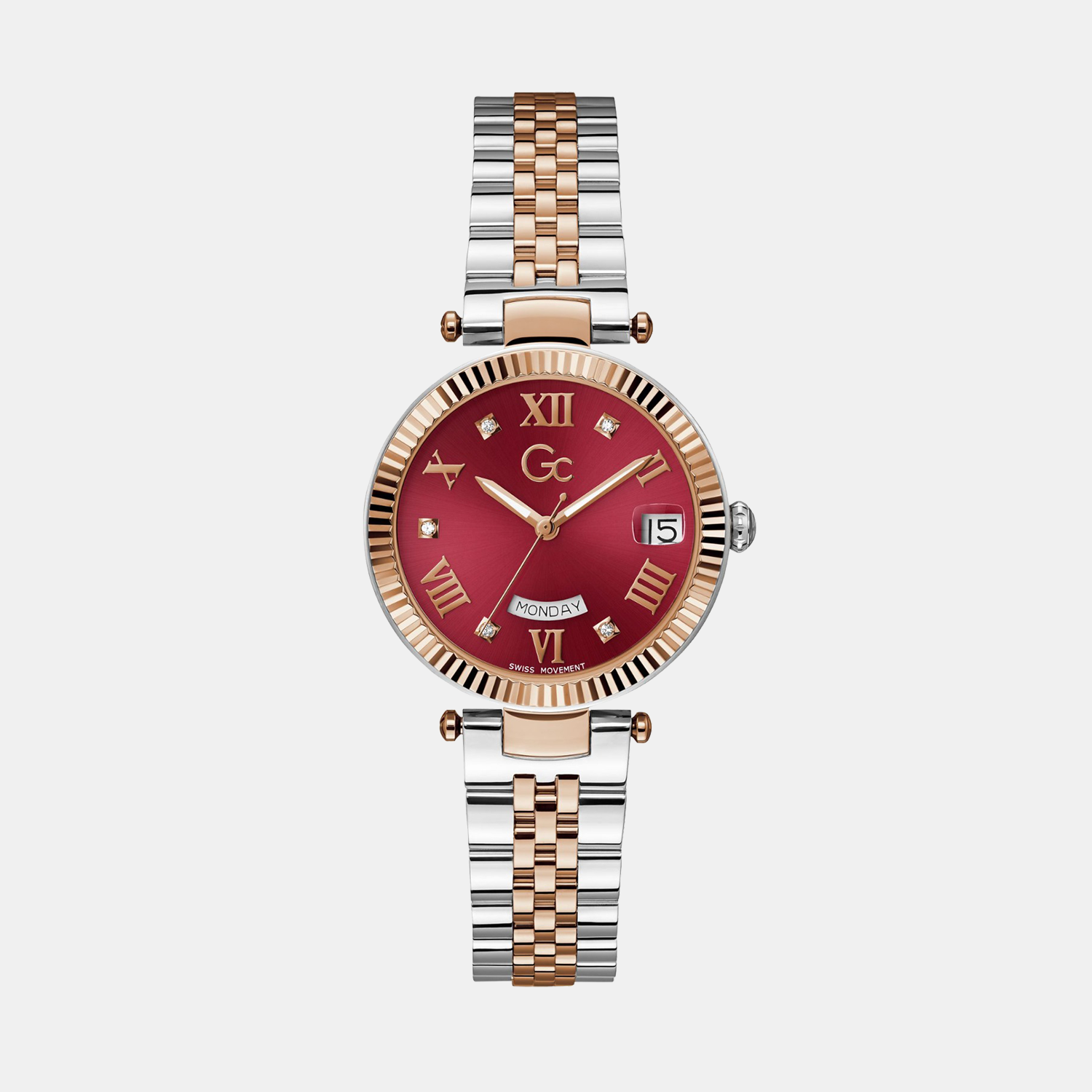 GC Flair Women Quartz Red Dial Analog Stainless Steel Watch Z01017L3MF - view 2