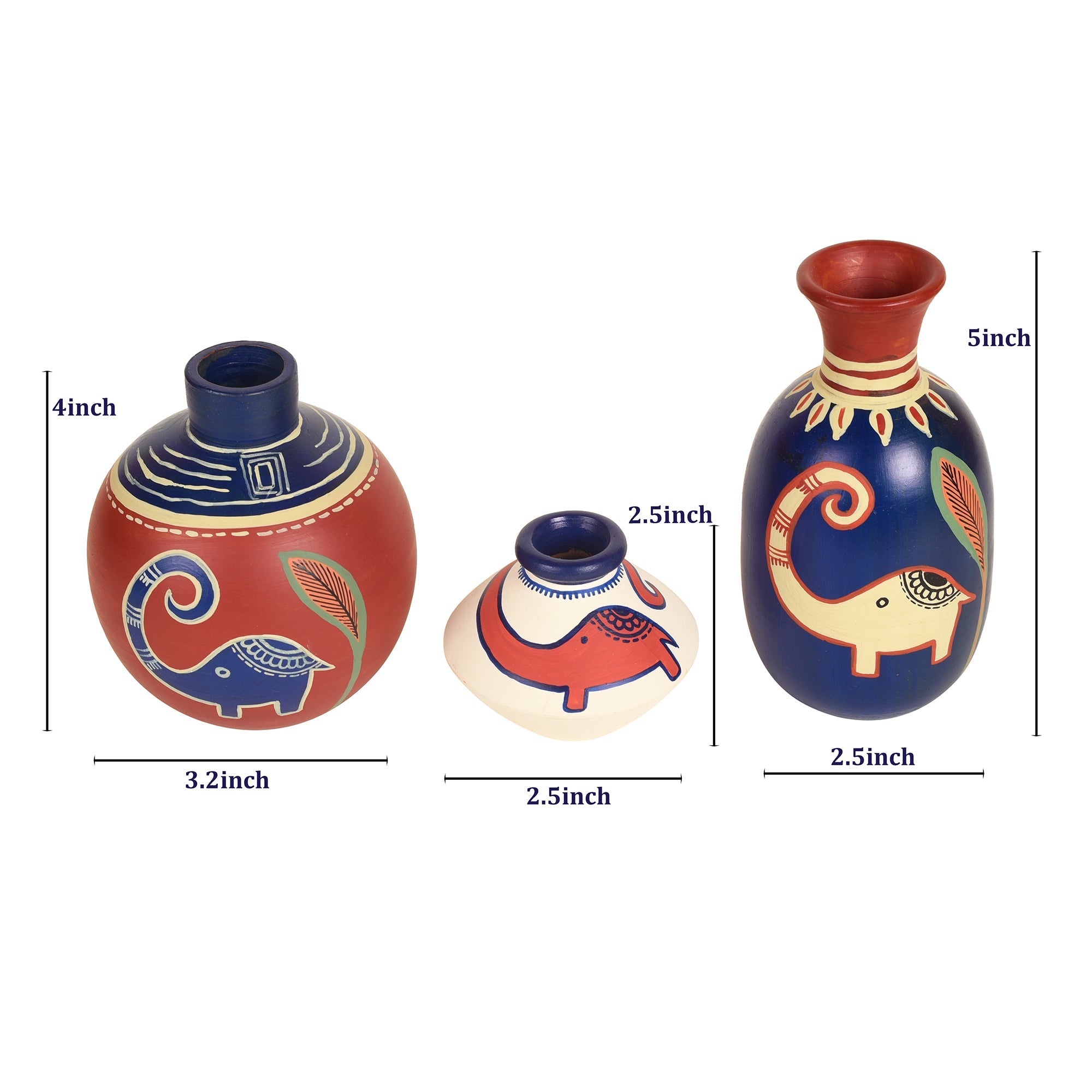 ART CREATIONS BY SUMAN SONTHALIA Brown - Hook-ed Snack Bowls So2 with rectangular Tray (small) (13.5x4.5x4.5) - view 5