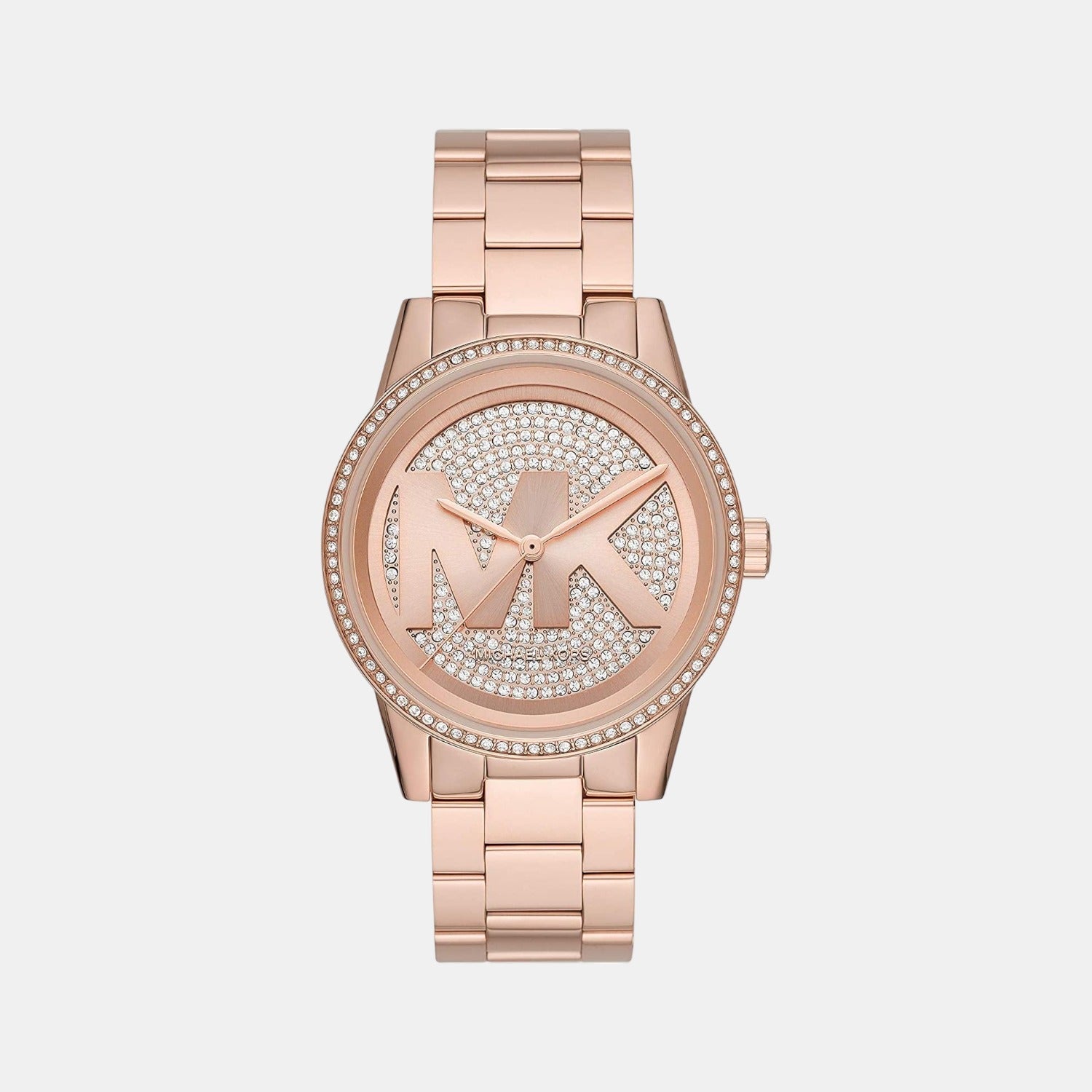 Michael Kors Bryant Women Quartz Rose Gold Dial Analog Stainless Steel Watch MK6863