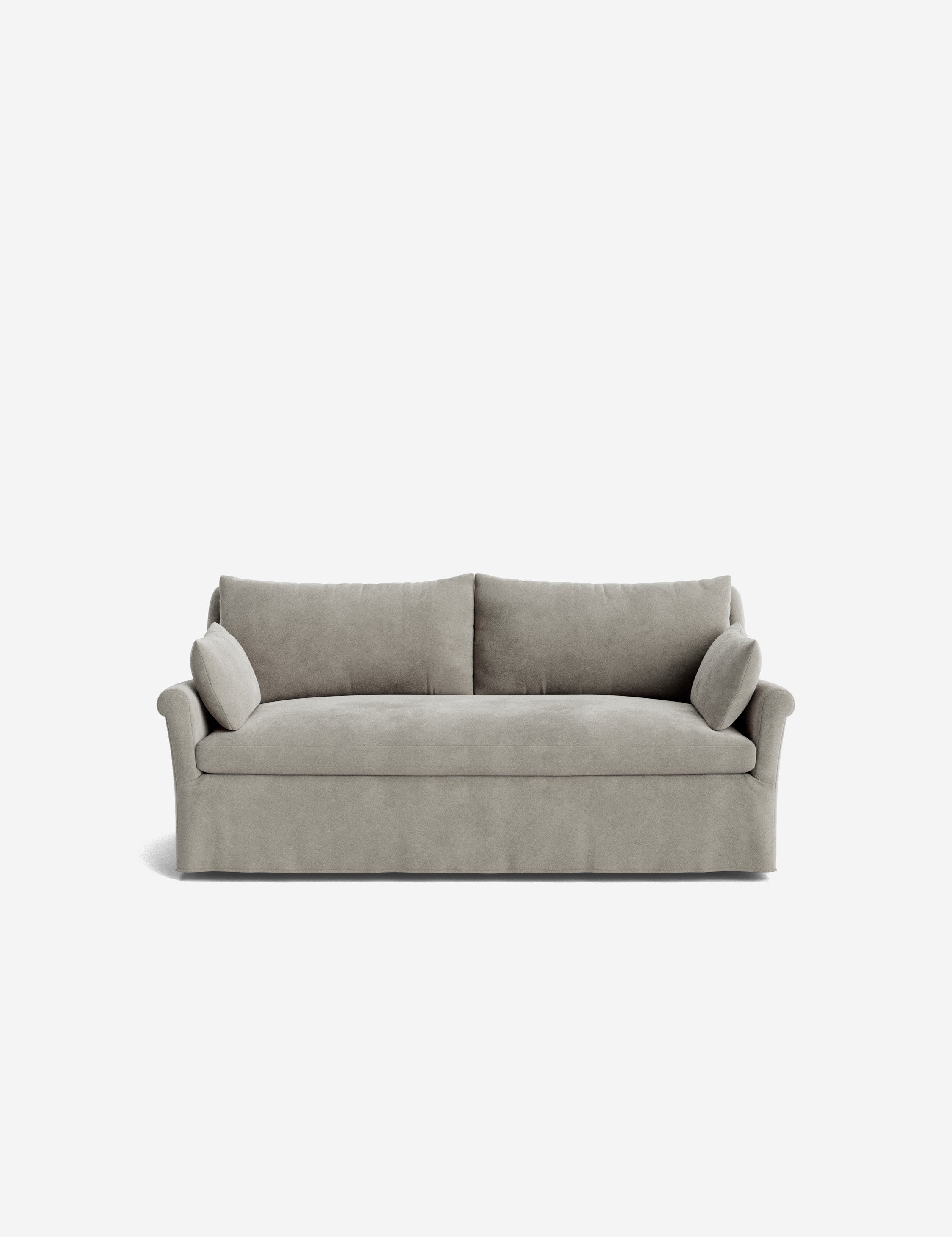 Lulu and Georgia Portola Rolled Arm Slipcover Sofa - view 46