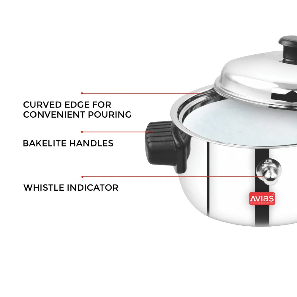 AVIAS Stainless Steel Milk Cooker | Silver | 1 Pc - view 7