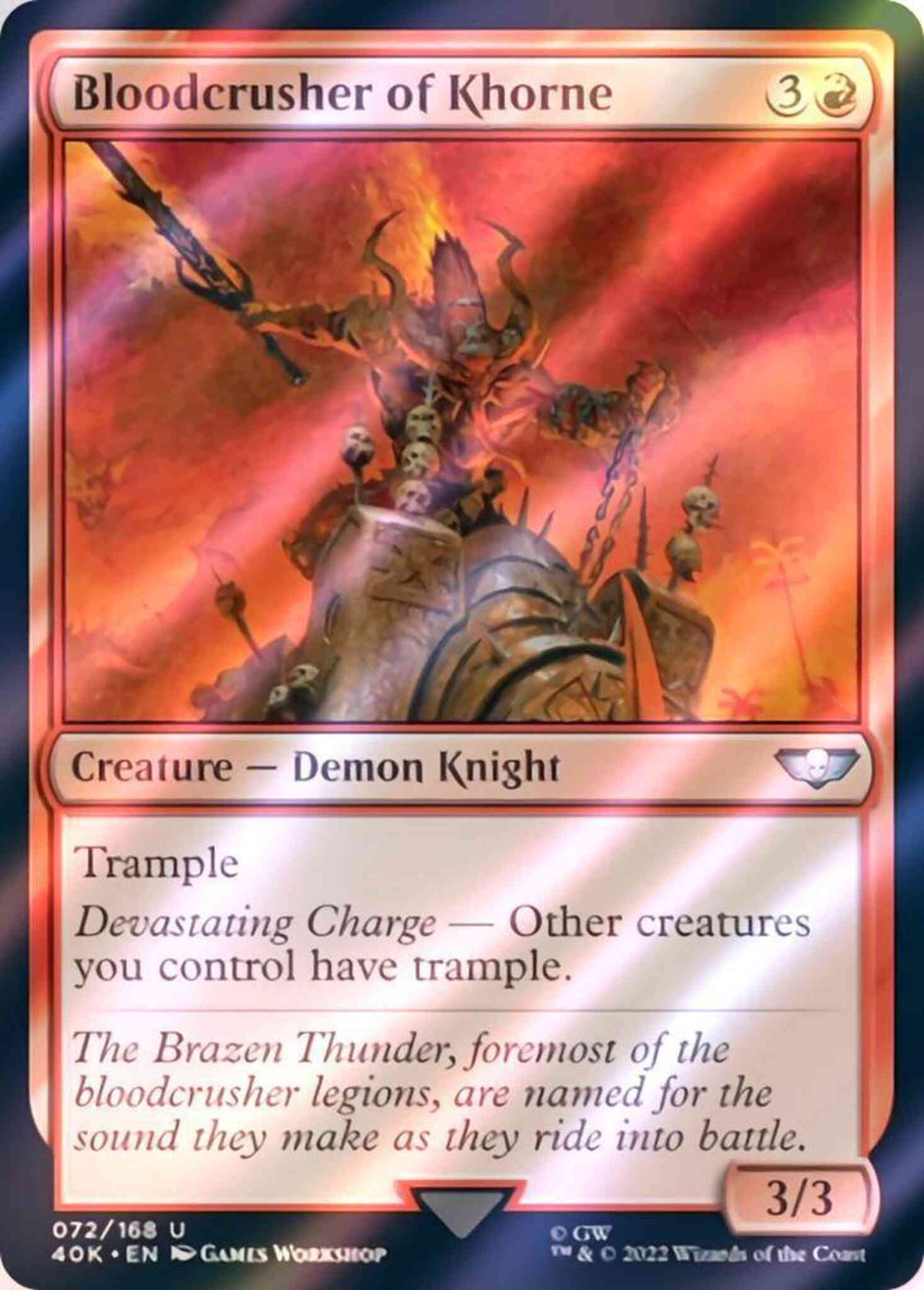 Magic Bloodcrusher of Khorne [72] [Universes Beyond: Warhammer 40,000] [Surge Foil]
