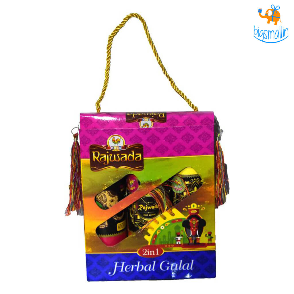 Radha Krishna Holi Herbal Gulal - Set of 3 - view 2