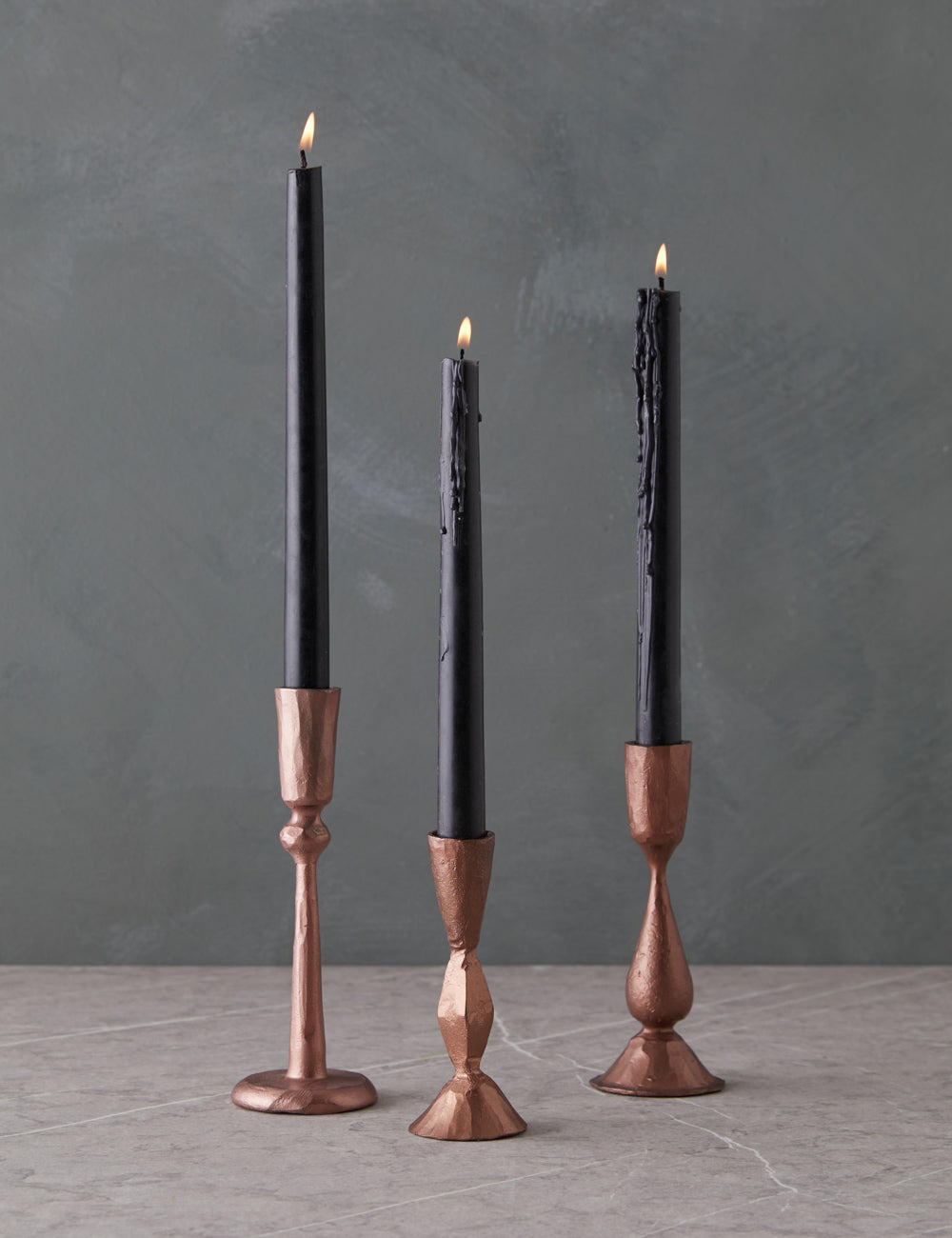Lulu and Georgia Hand-Forged Iron Taper Candle Holder - view 2