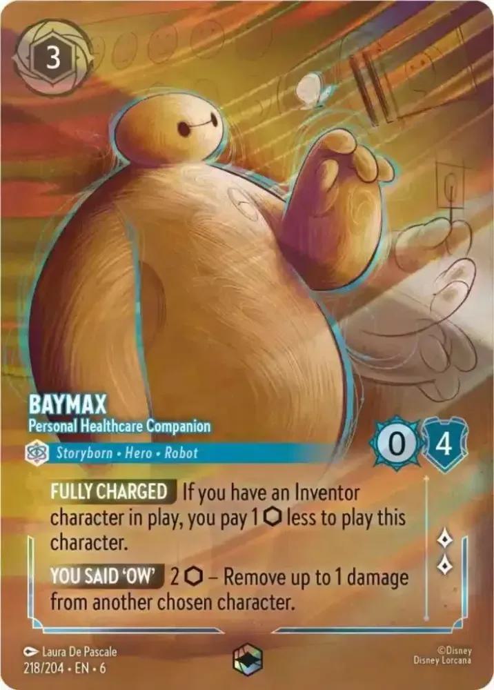 Lorcana Baymax - Personal Healthcare Companion (Enchanted) - 218/204 [Azurite Sea] [Holofoil]