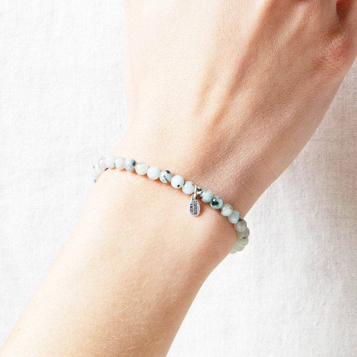 Tiny Rituals Kiwi Jasper Energy Bracelet - view 5