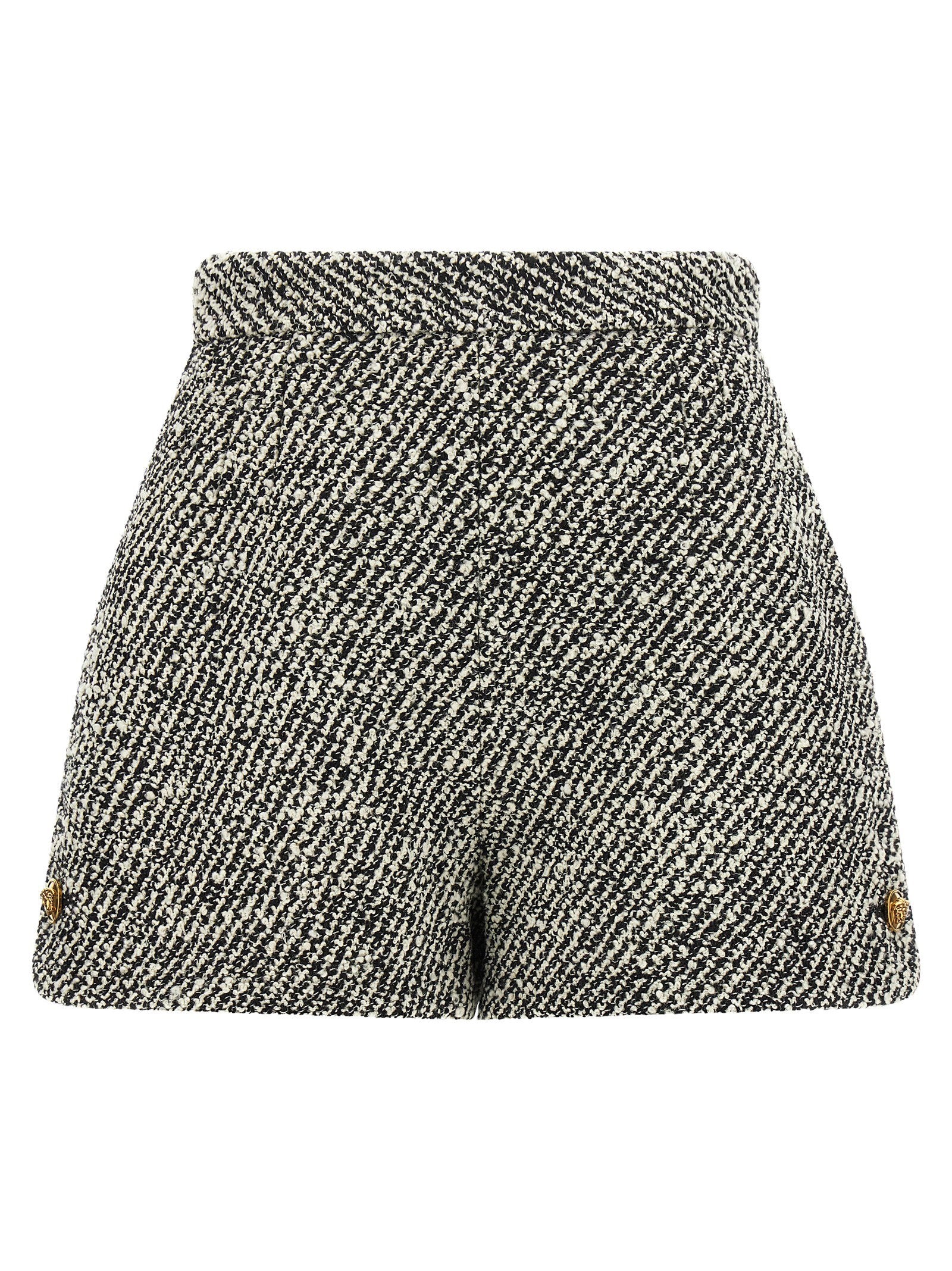 Versace Bouclé Wool Shorts – 92% virgin wool 8% nylon