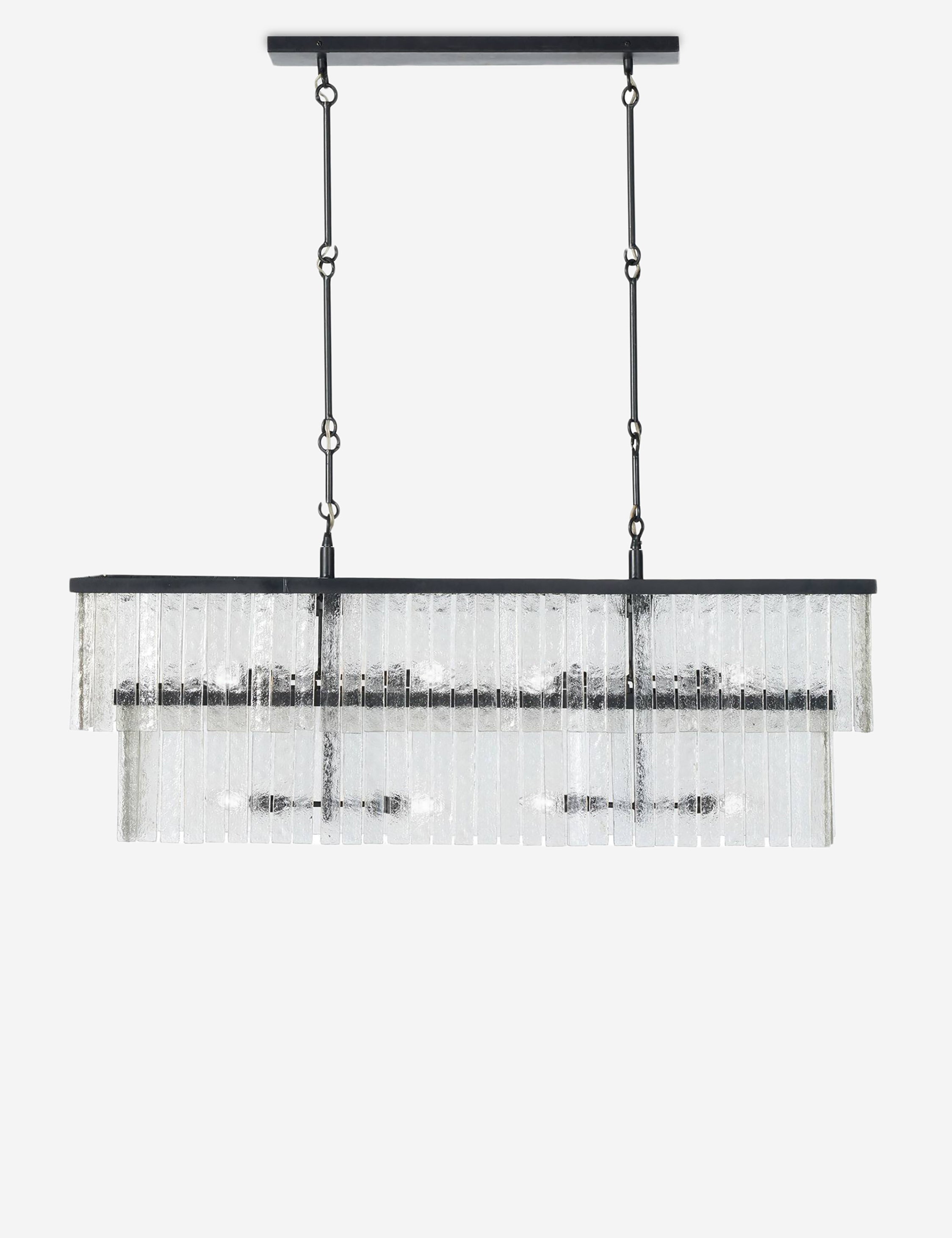 Lulu and Georgia Gleason Linear Chandelier – Antique Iron