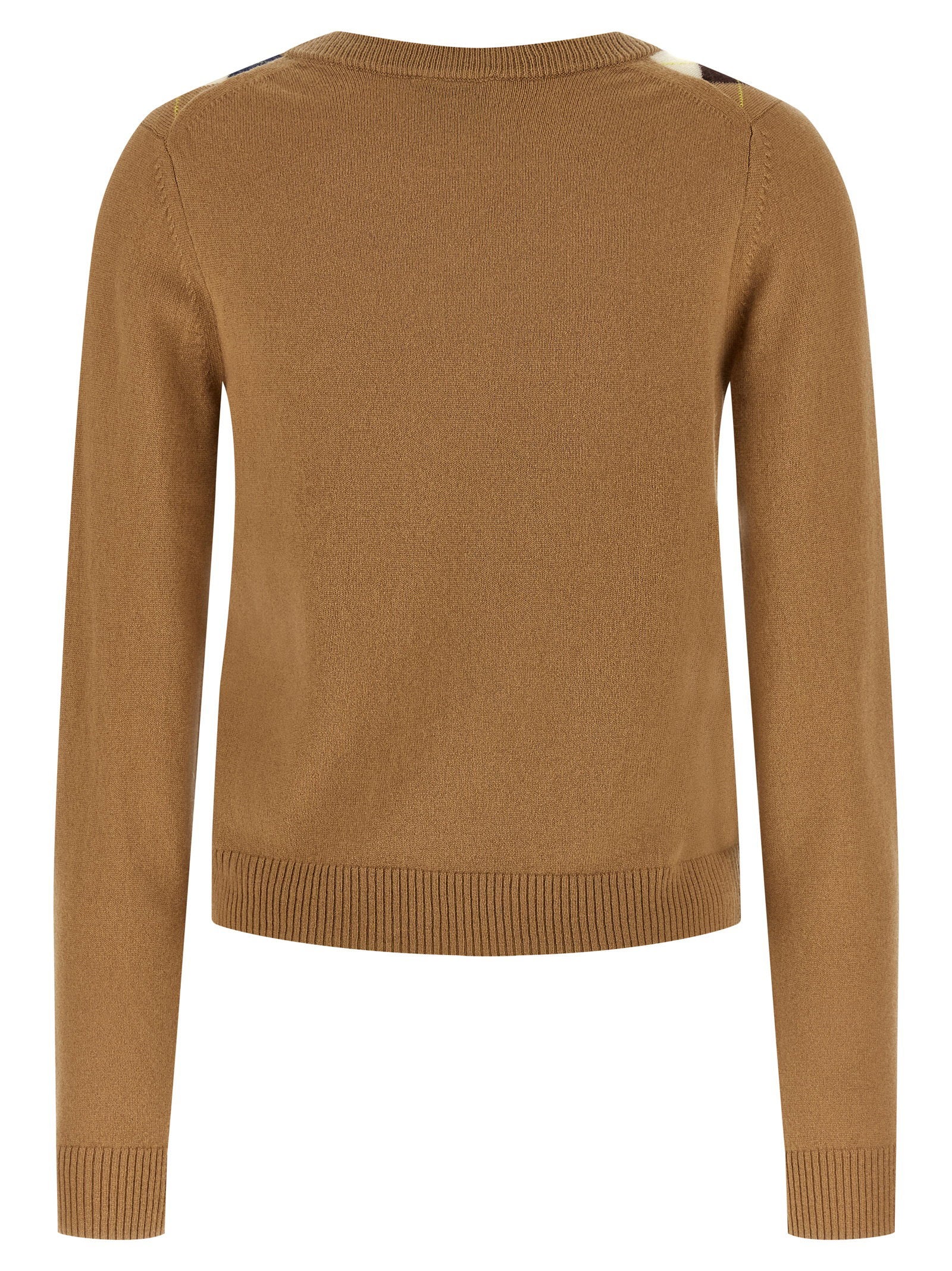 Ganni Diamond-shaped Cardigan – 70% wool 30% cachemire - view 2