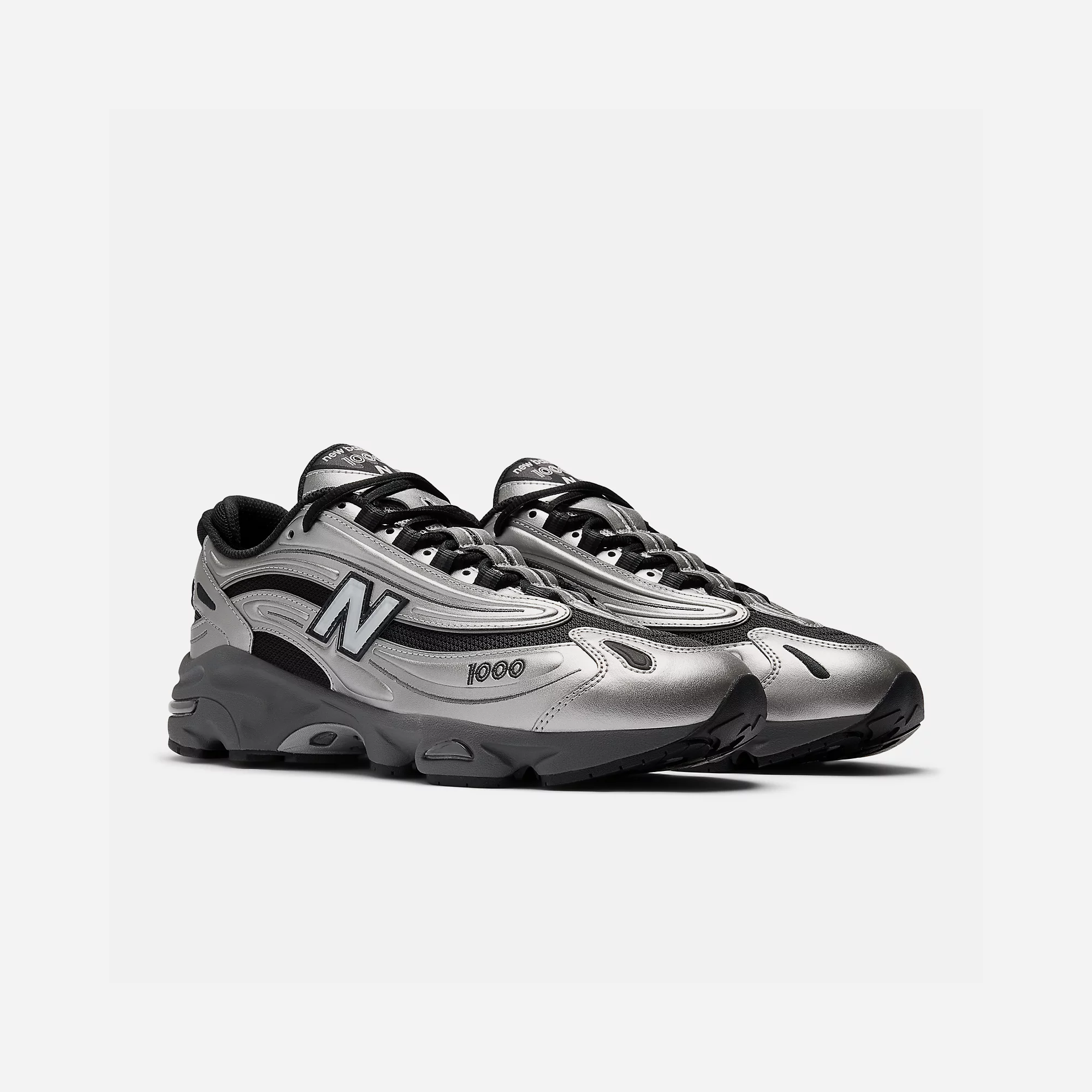 New Balance 1000 Silver Metallic/Green - view 2
