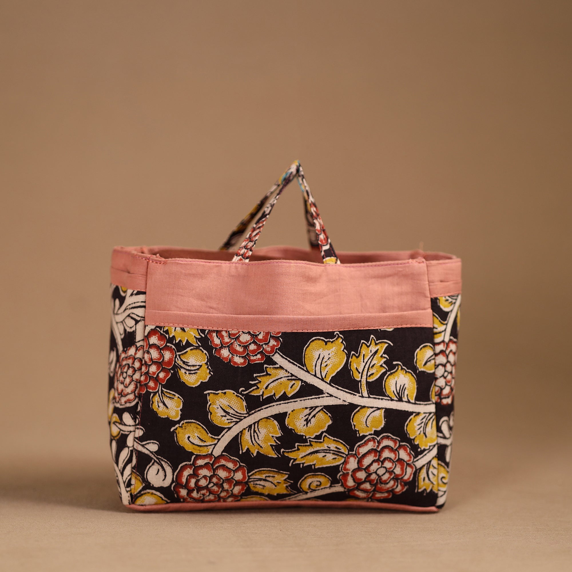 NOORI BAZAR Black - Handmade Cotton Multipurpose Cosmetic/Toiletry Bag 12