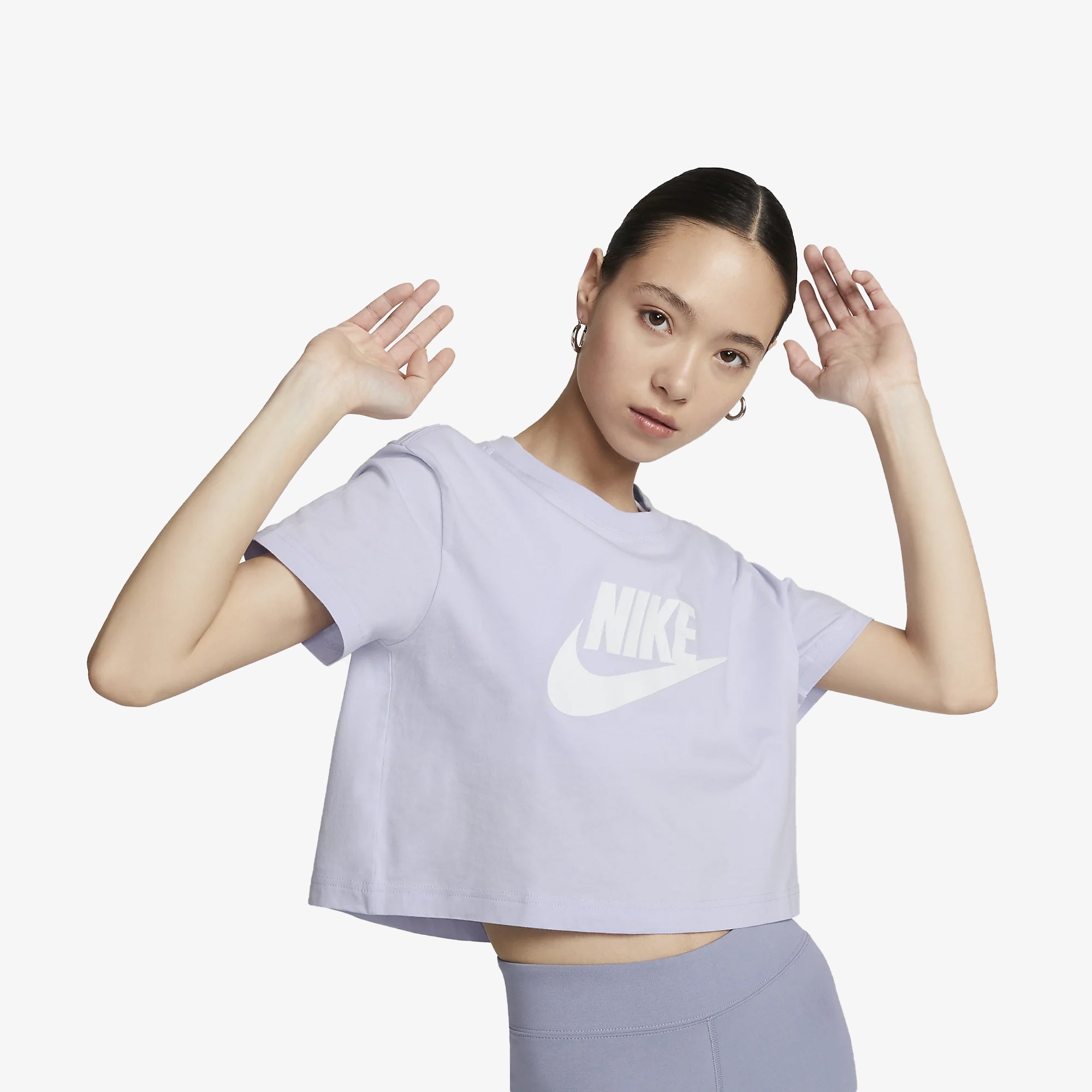 Nike | CROPPED { OXYGEN PURPLE/WHITE - view 4
