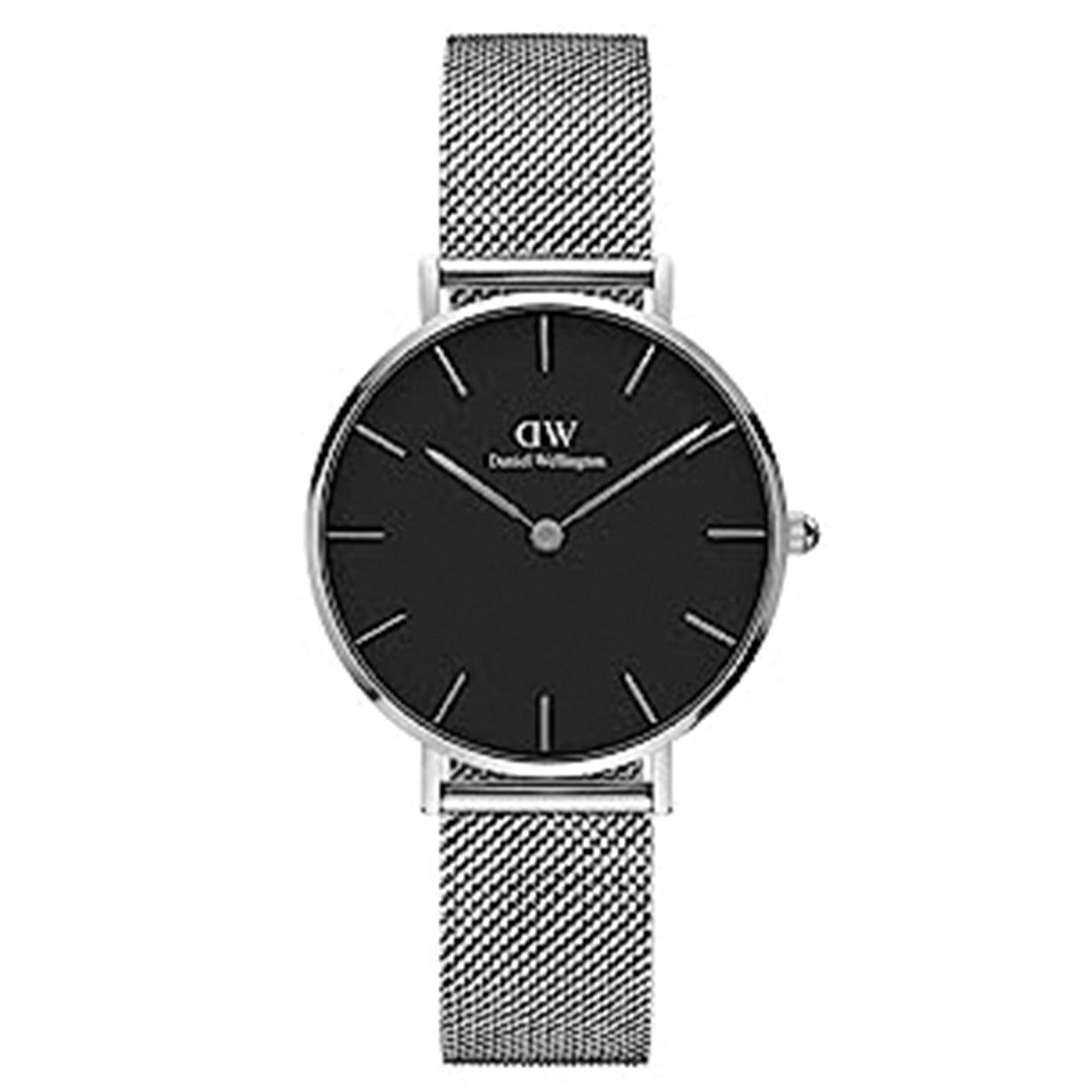 Daniel Wellington Petite Sterling Silver – Black
