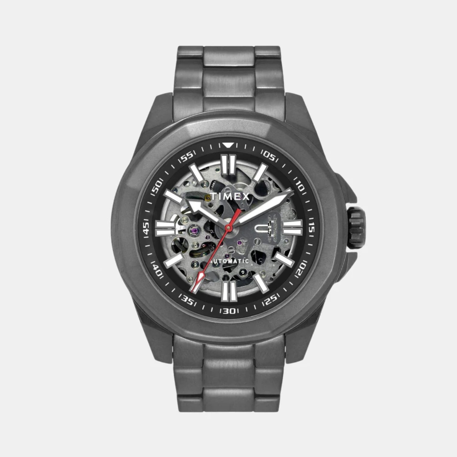 Timex E Class Men Automatic Black Dial Analog Stainless Steel Watch TWEG24103