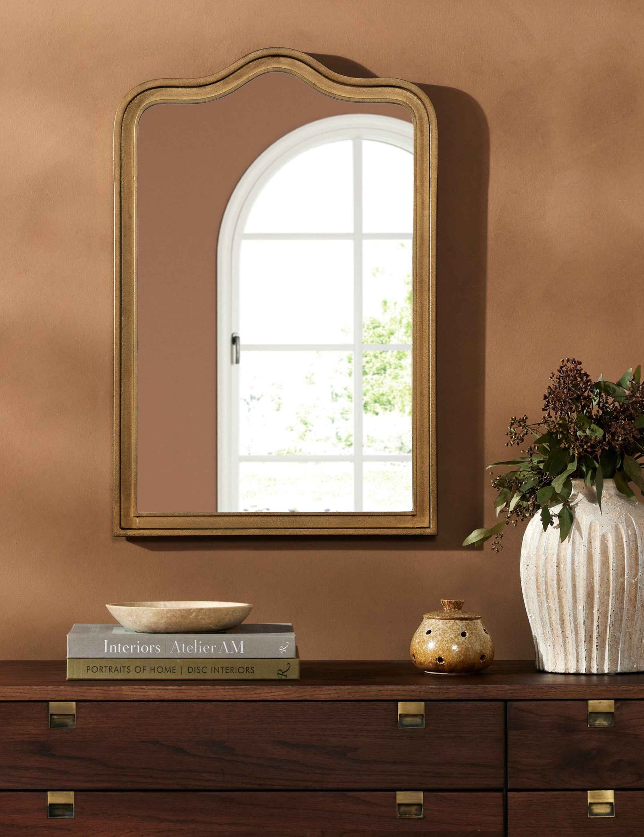 Lulu and Georgia Wycliff Mirror – Antique Brass - view 2