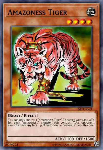 Yu-Gi-Oh! Amazoness Tiger - MFC-063 - Rare - Unlimited