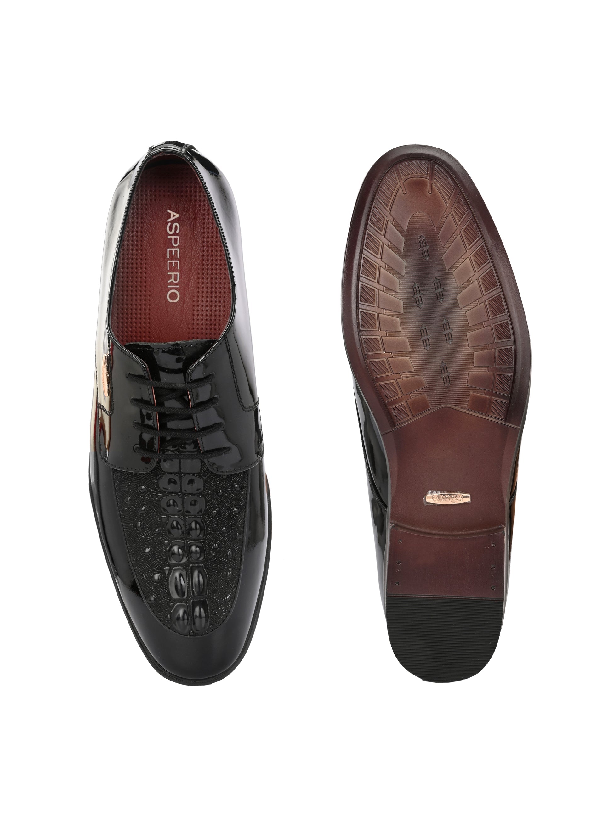 Egoss Shoes Titanium Party Lace-Ups by Aspeerio
