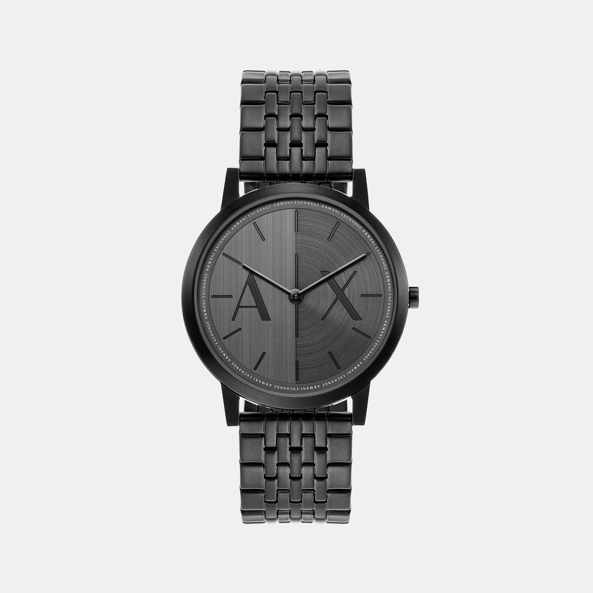 Armani Exchange Dale Men Quartz Black Dial Analog Stainless Steel Watch AX2872