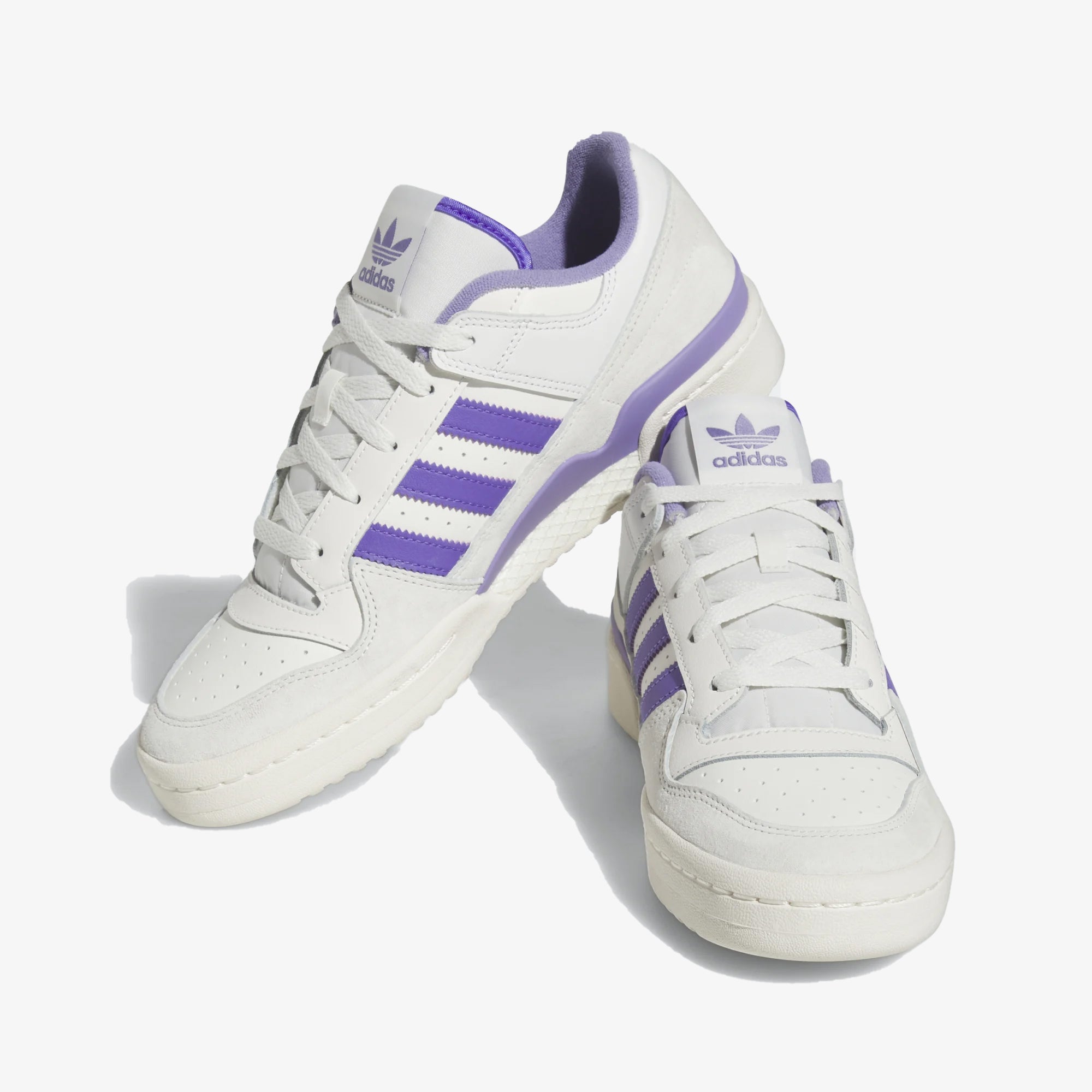 Adidas Originals | FORUM LOW CL { CORE WHITE/PURPLE RUSH