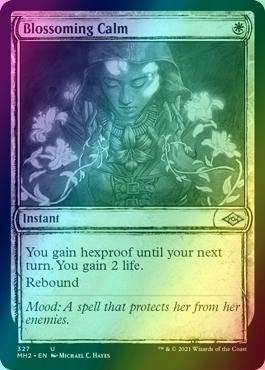 Blossoming calm 327 – Magic Blossoming Calm [327] [Sketch Showcase] [Modern Horizons 2] [Foil]