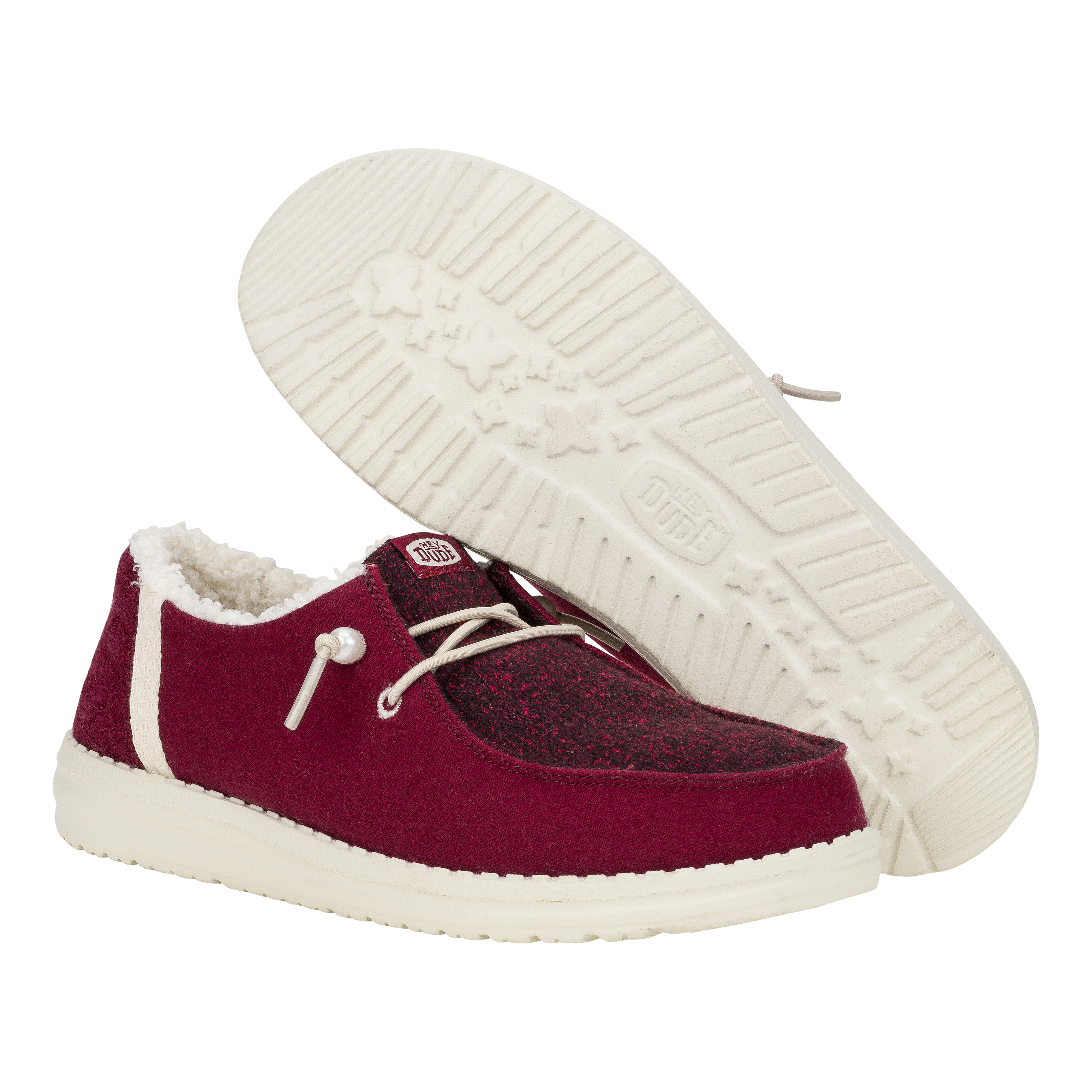 HEYDUDE shoes Wendy Brushed Cozy - Crimson – Women's - view 4