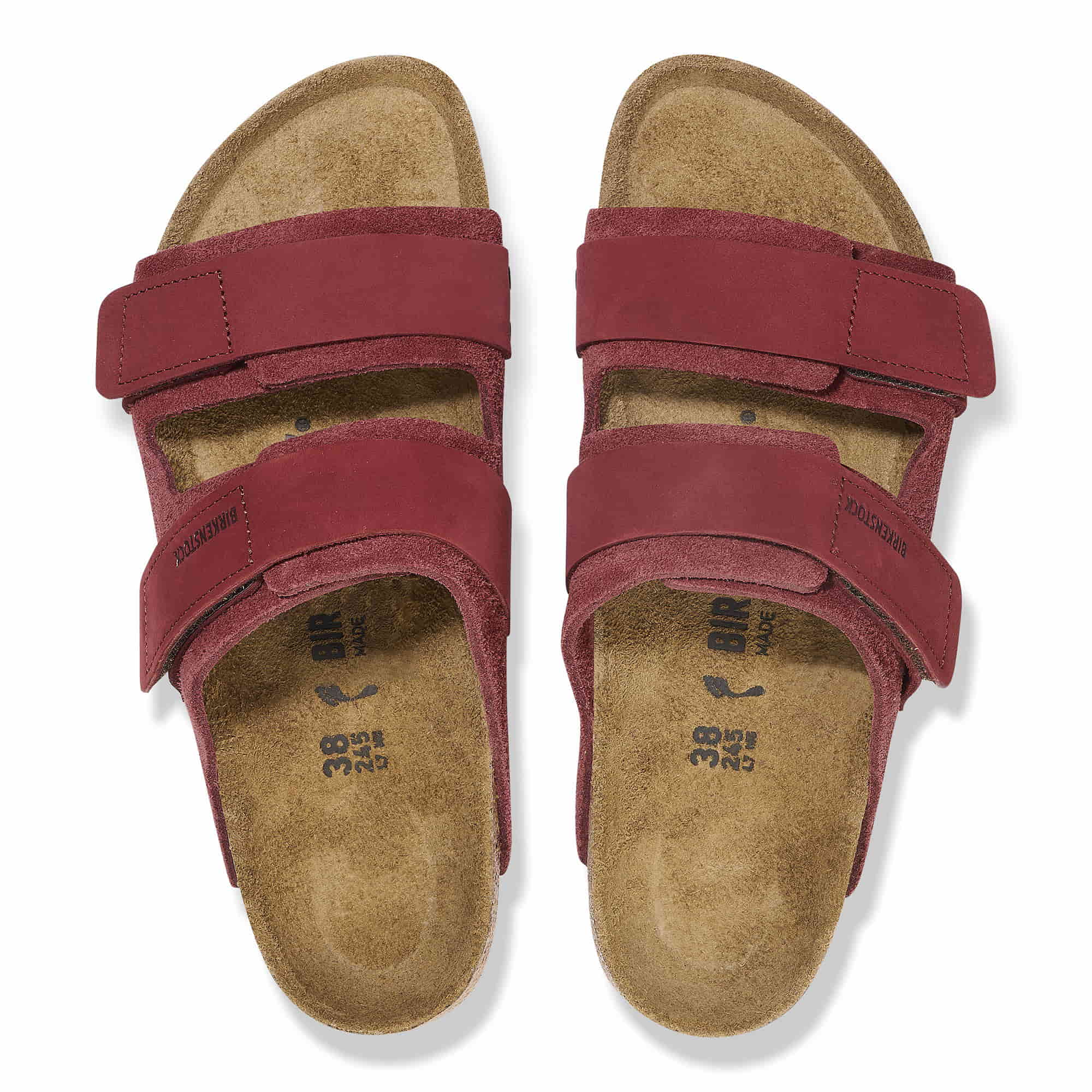 Birkenstock Uji Nubuck Leather/Suede – Red Red/Zinfandel - view 2