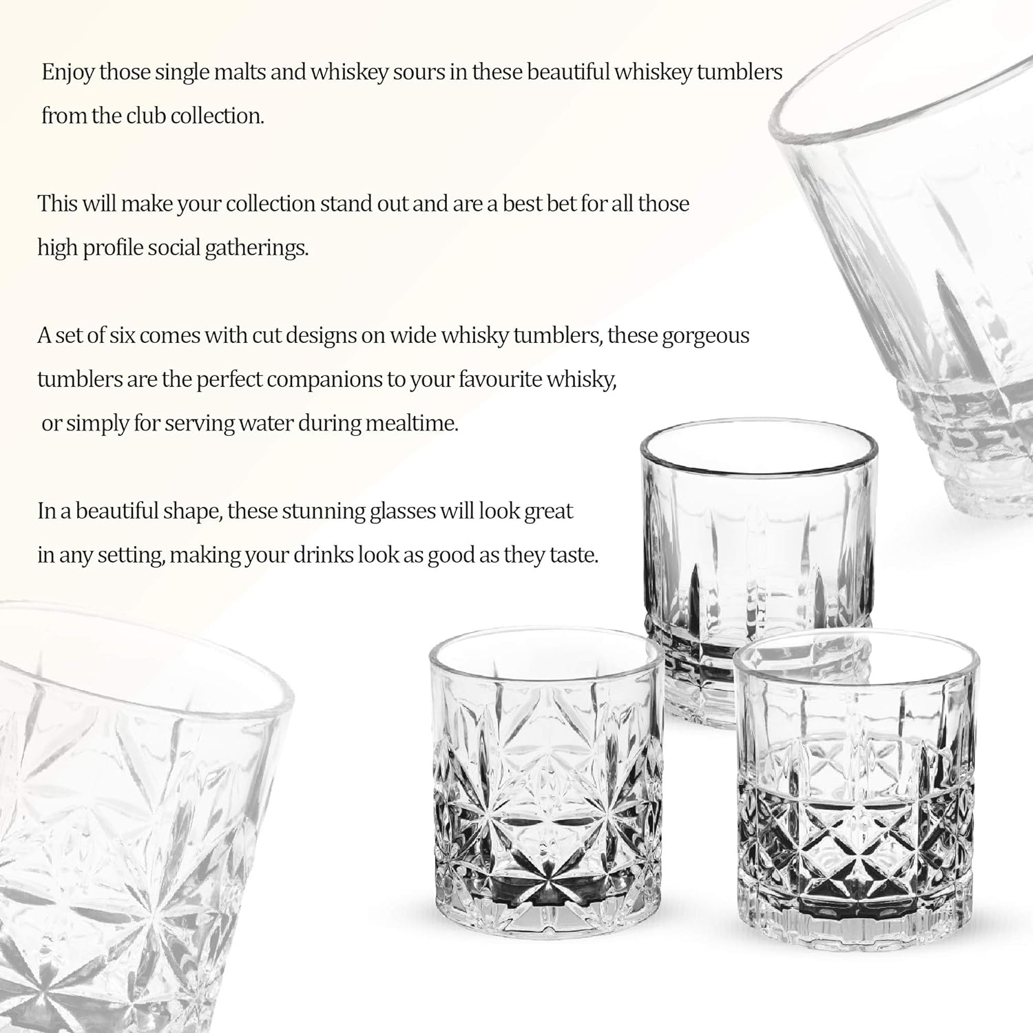Edford On The Rocks Glass Tumblers (Treo by Milton) - view 3