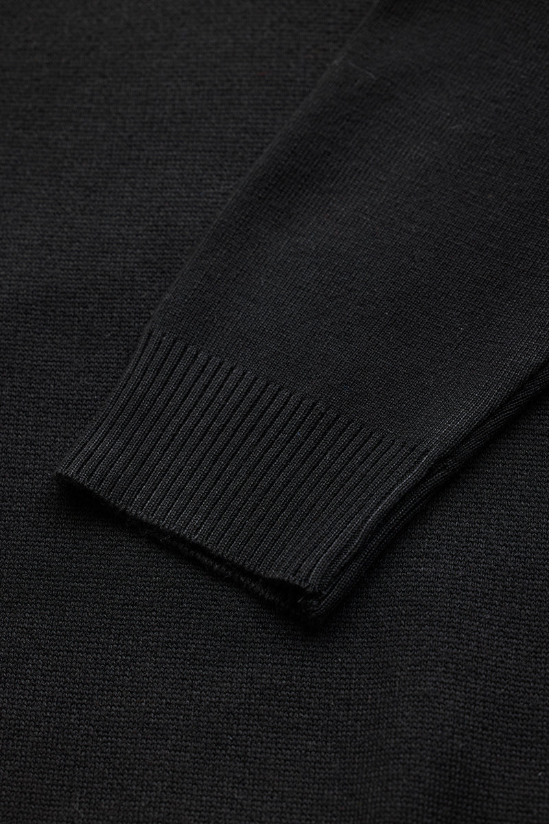 SNITCH Black Knitted Polo Sweater - view 9