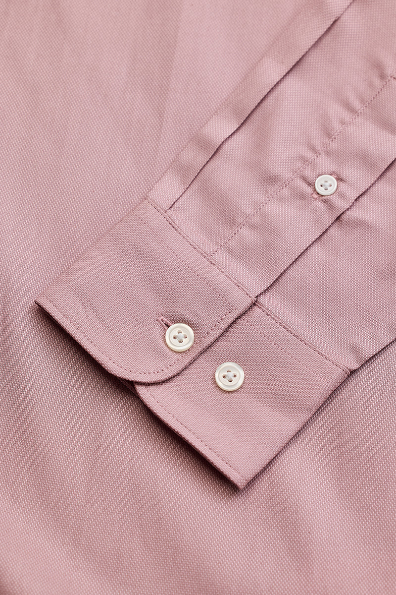 SNITCH Light Pink Solid Oxford Shirt - view 7