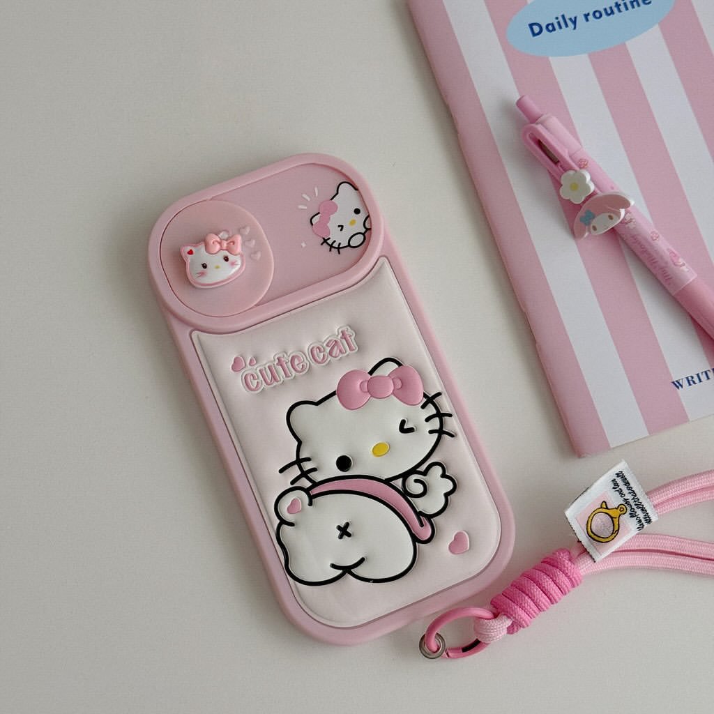 Peeperly Kitty Emboss Push Cam Window Case with Lanyard - view 3