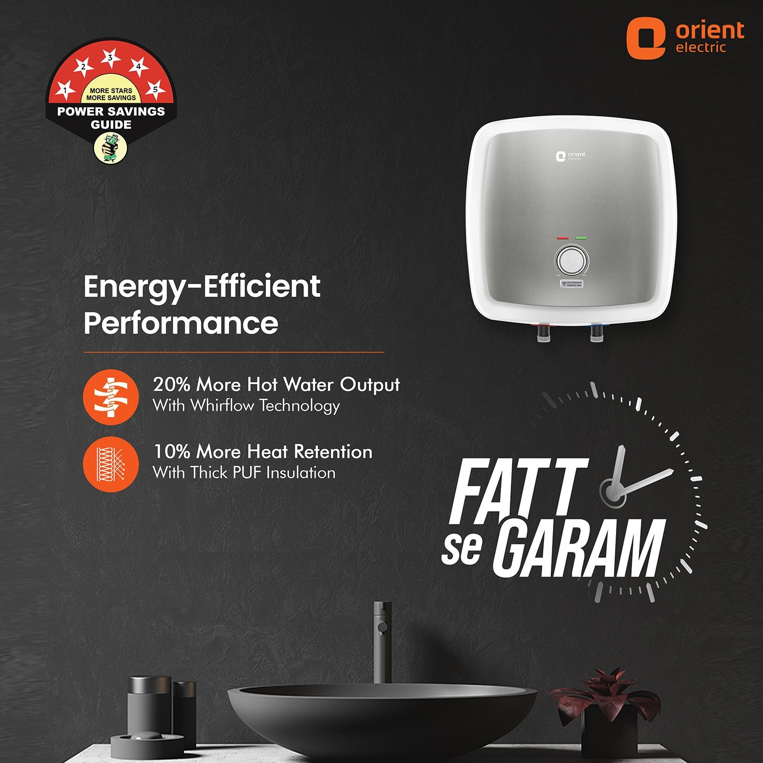 Orient Electric Enamour Prime 5 Star Rated Glassline Tank Storage Water Heater (Geyser) - view 11