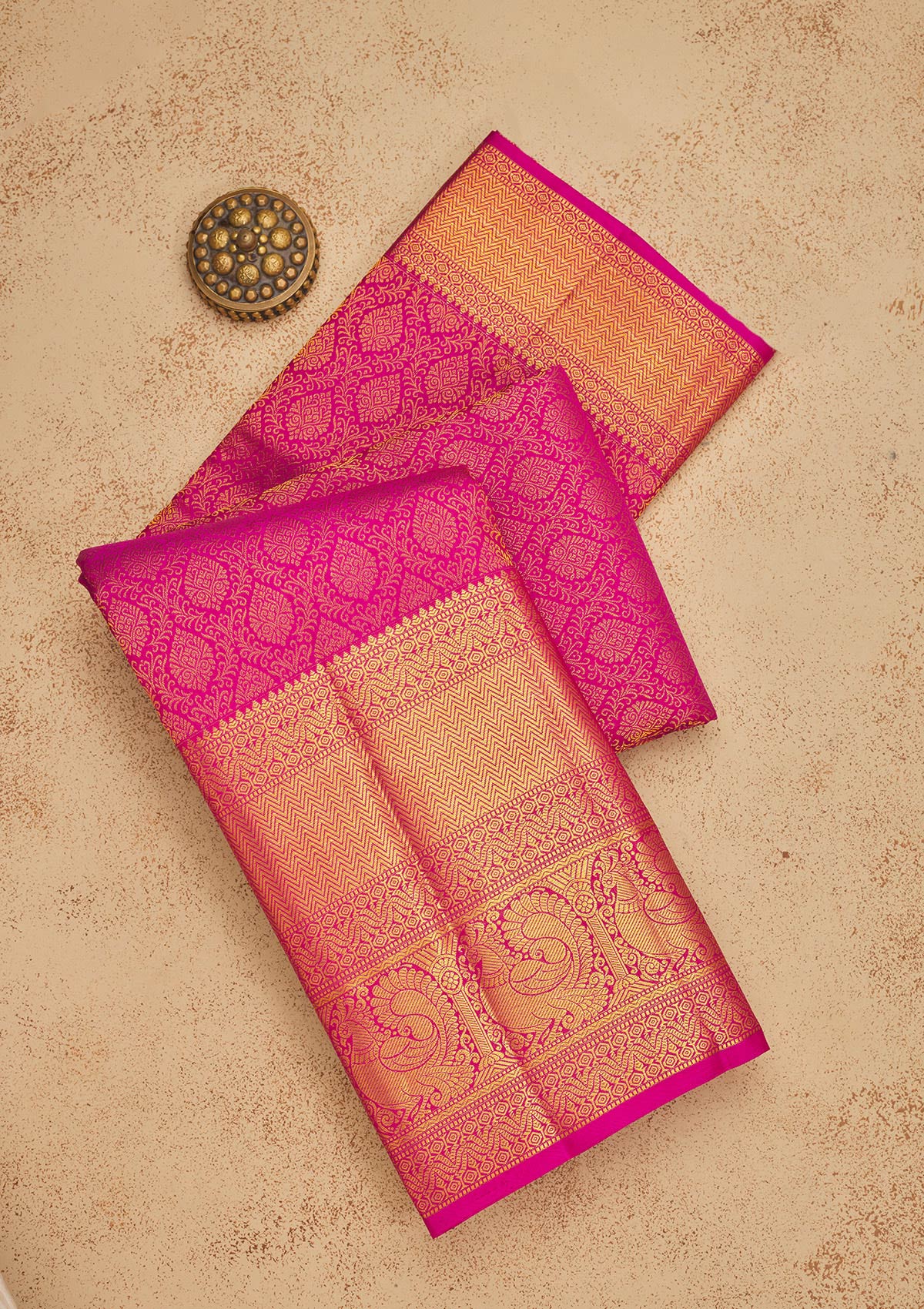 Koskii Purple Zariwork Pure Silk Saree – Women's