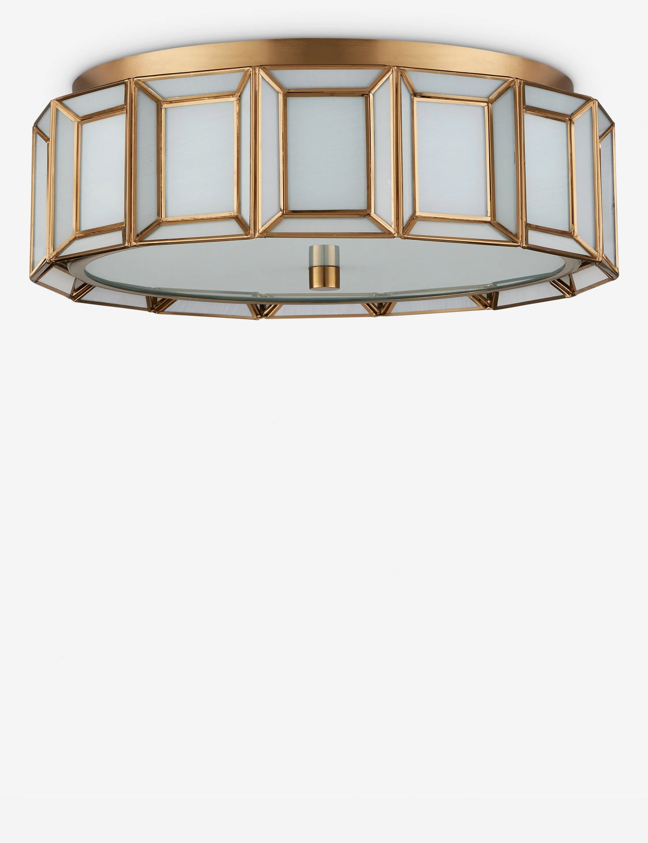 Lulu and Georgia Labarre Flush Mount Light – Antique Brass