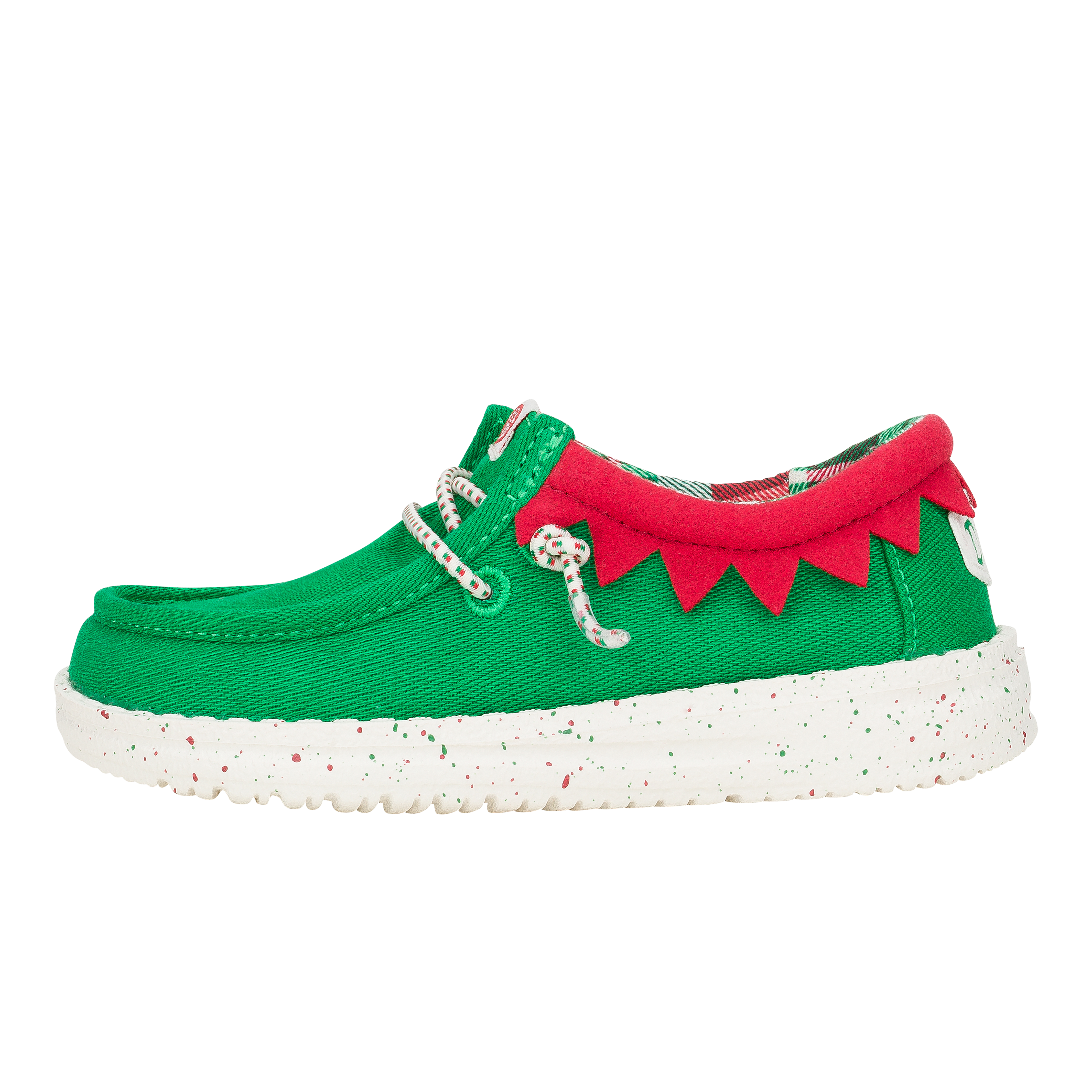 HEYDUDE shoes Wally Toddler Holiday Elf - Green/Red