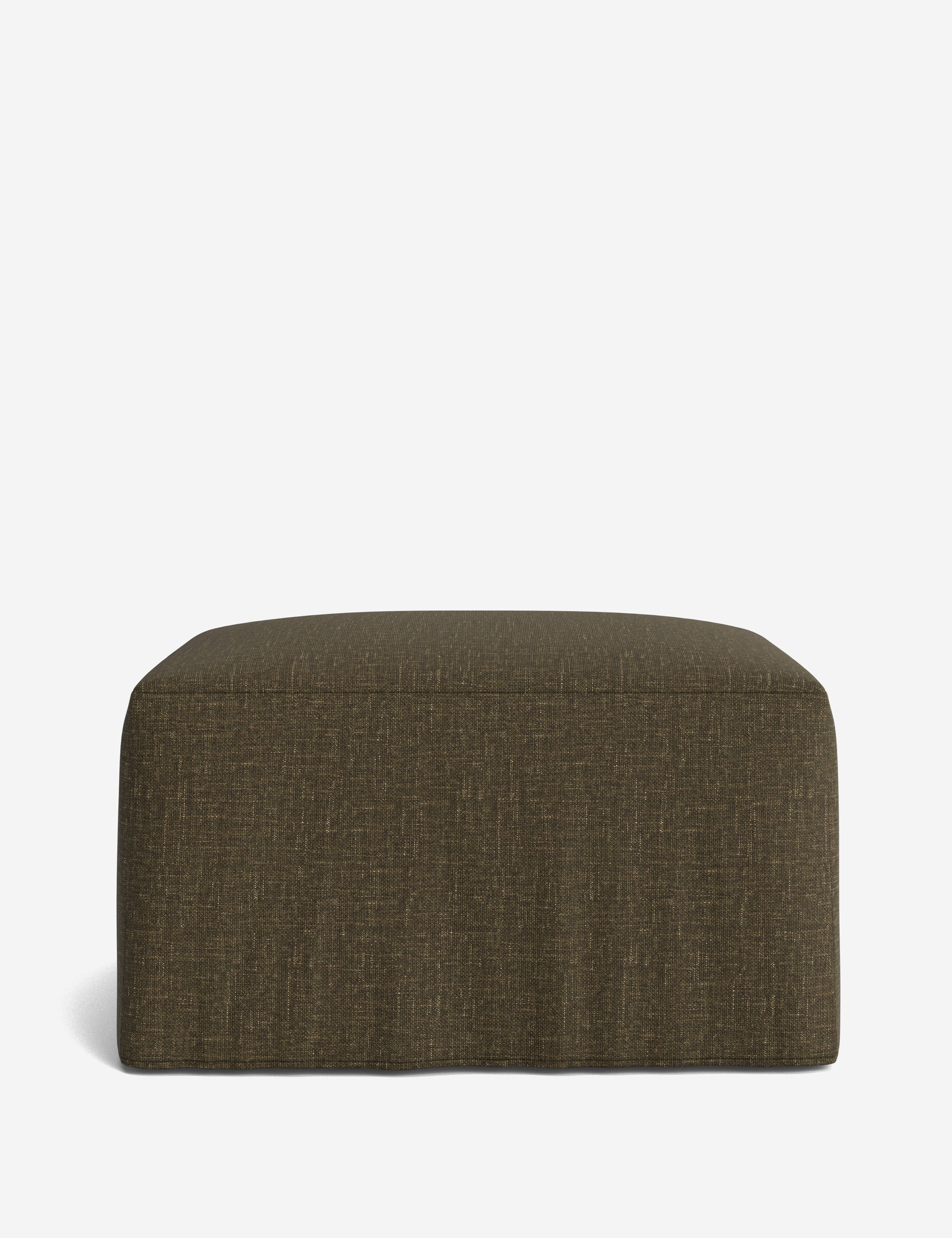Lulu and Georgia Portola Slipcover Ottoman - view 34