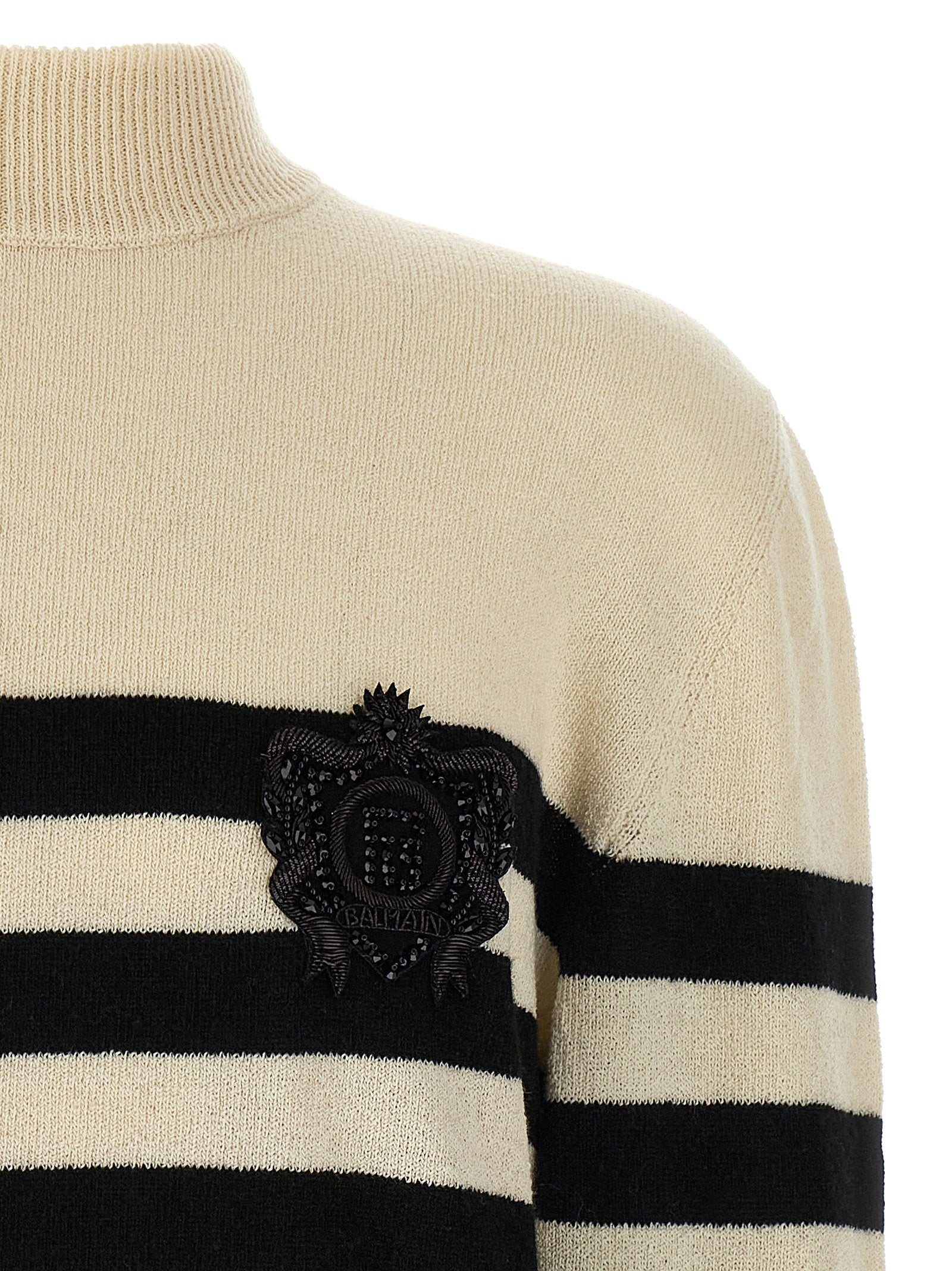 Balmain Marinière Sweater – 83% wool 17% cashmere - view 3